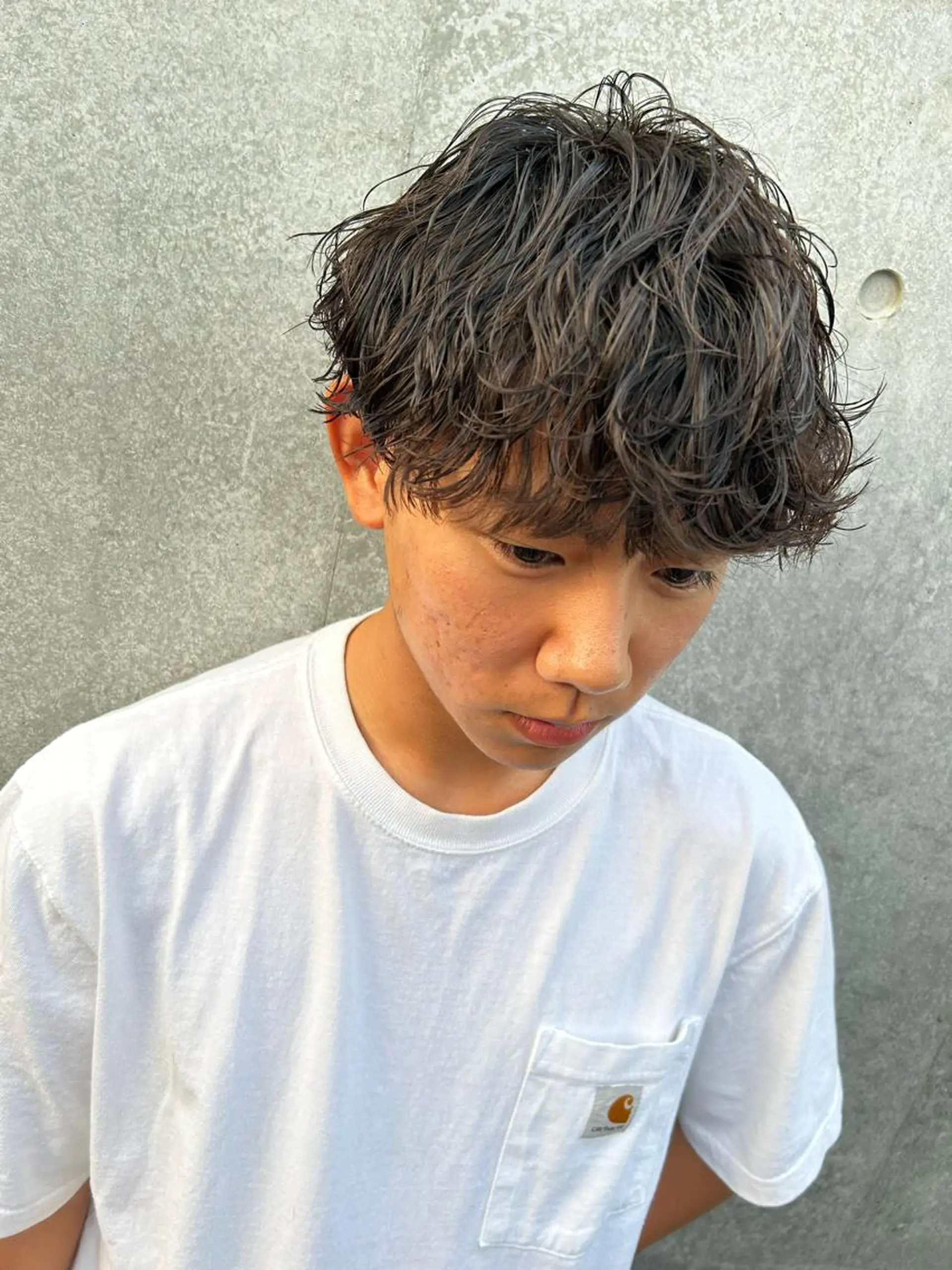 パーマ メンズ メンズパーマ 波巻きパーマ スパイラルパーマ men's salon SOL所属・TAIYO帯広/ メンズパーマ/波巻きのヘアスタイル