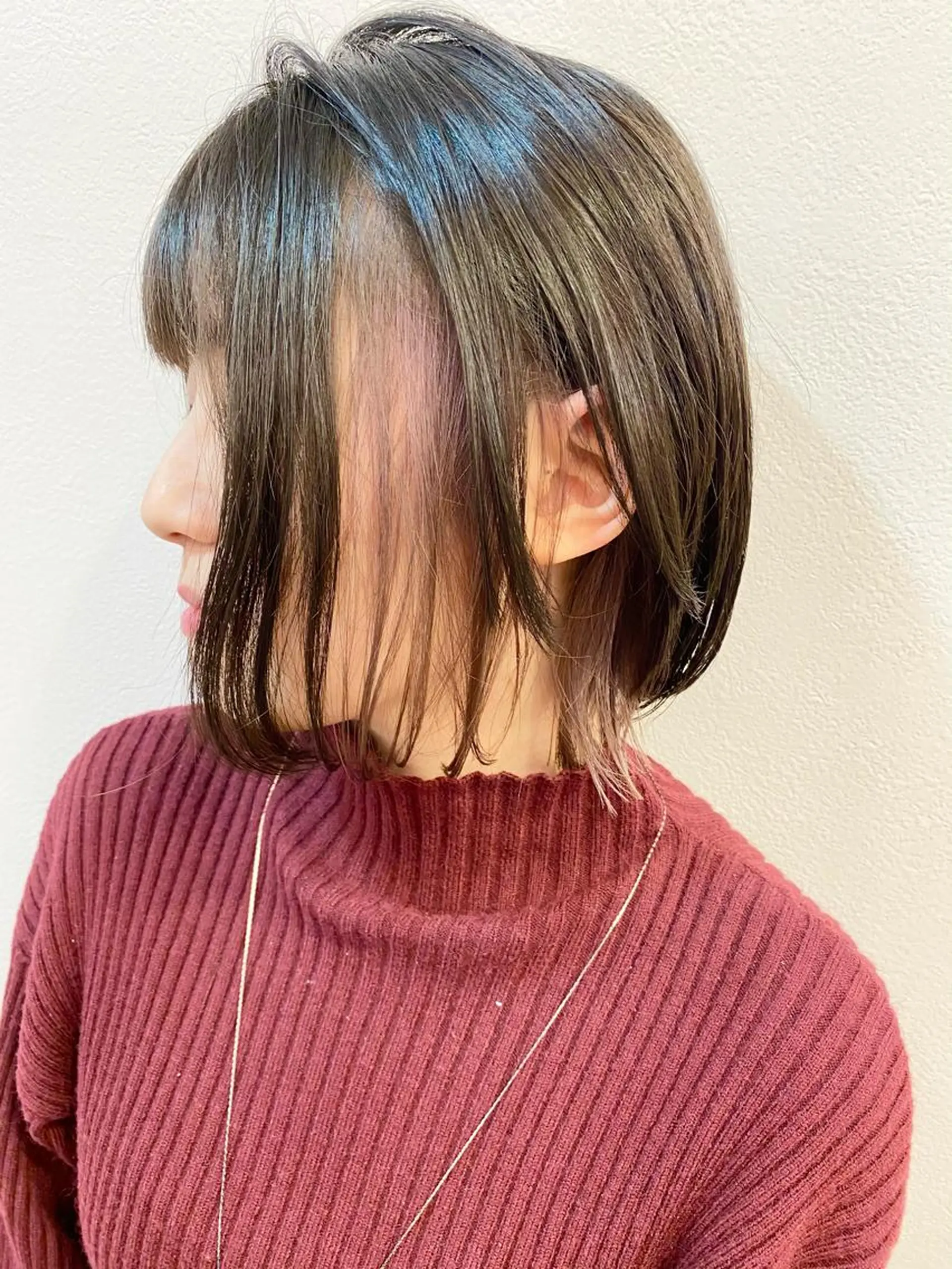 ショート カラー ブリーチ インナーカラー ラベンダーカラー 白髪世代の悩み解決 阿部耕大のヘアスタイル