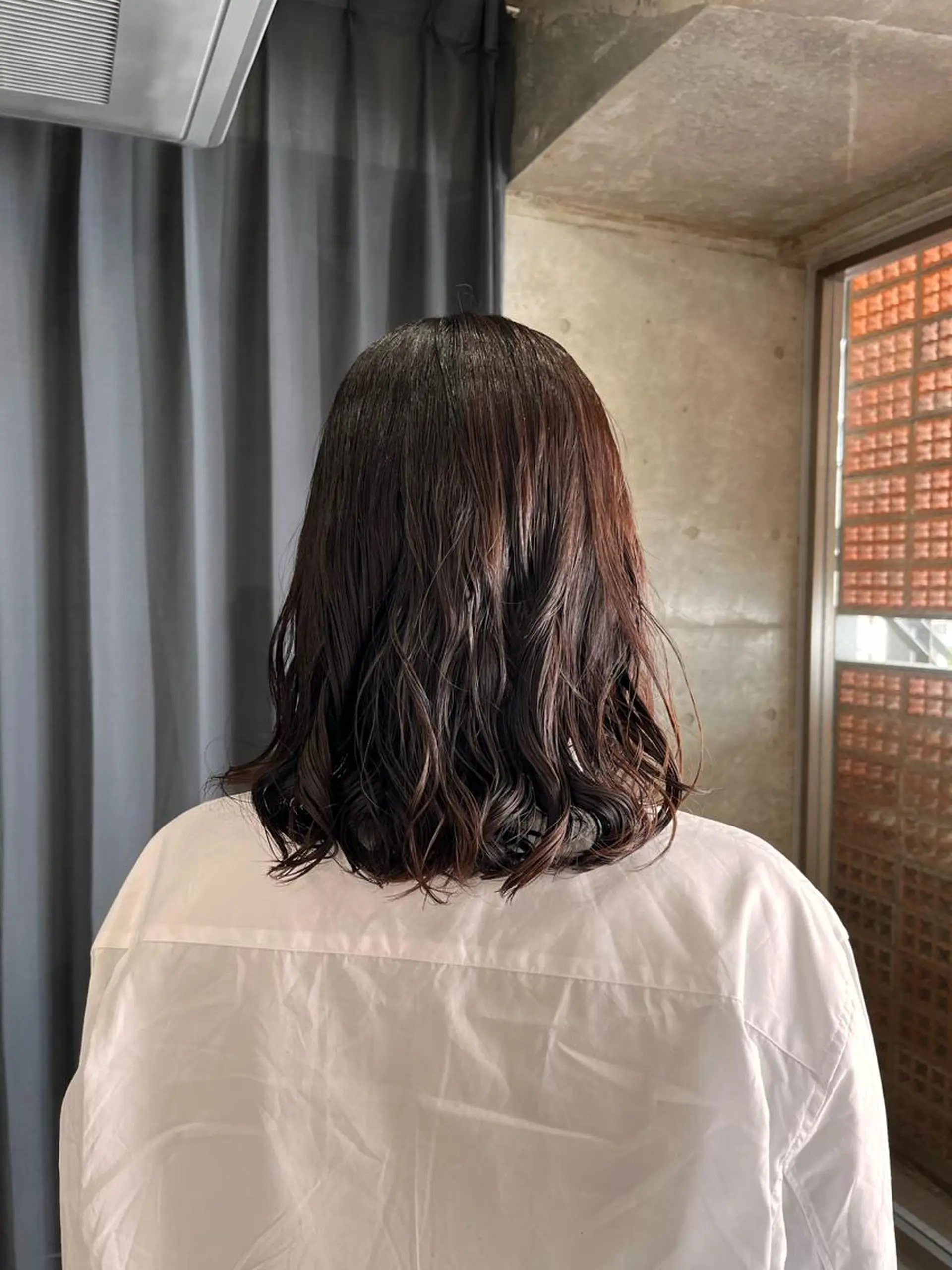 ミディアム パーマ ロングパーマ木村 ボブパーマのヘアスタイル