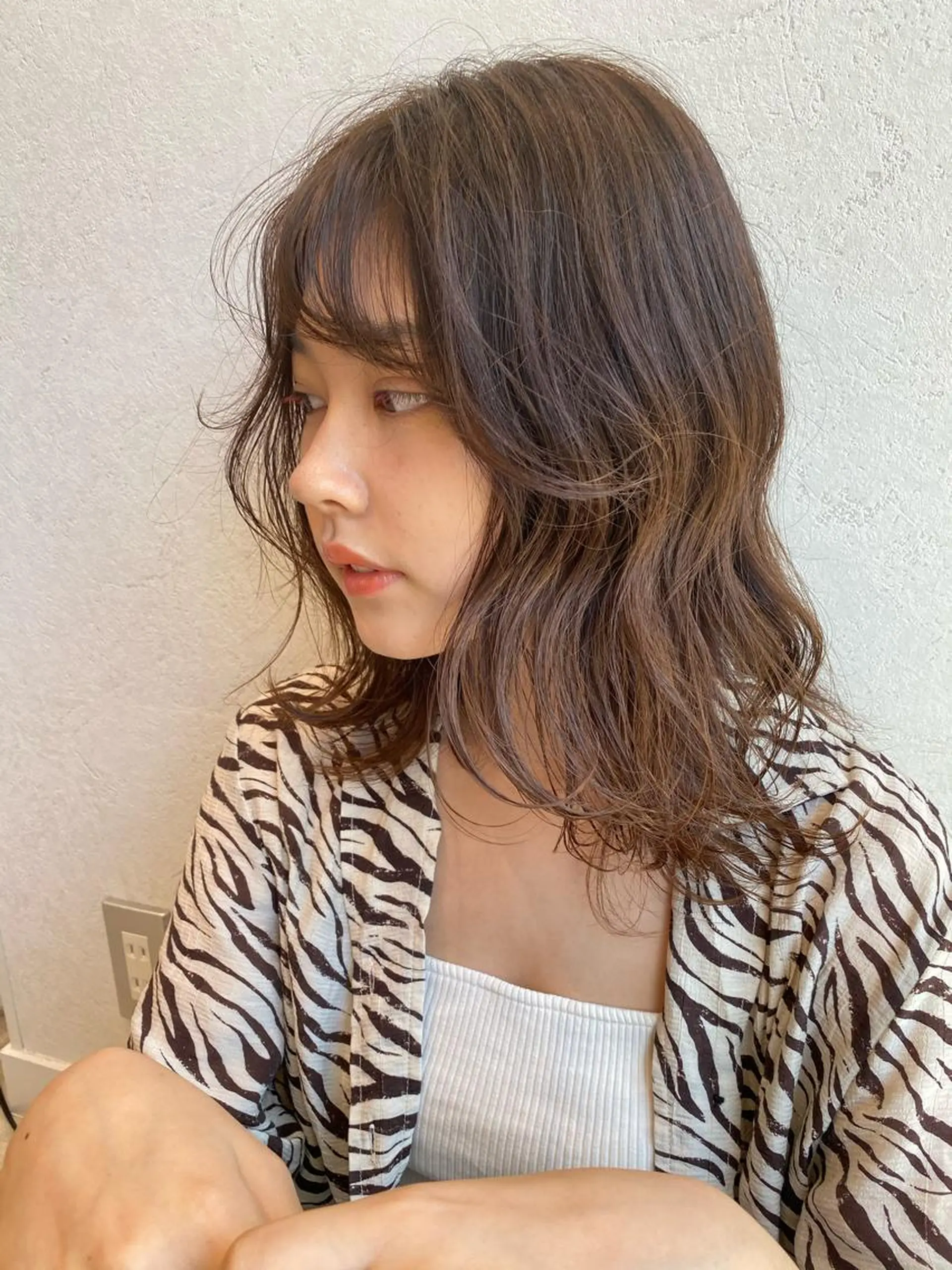 セミロング カラー ヘアアレンジ ヘアカラー トリートメント ヘッドスパ パーマ指名No1 /namiのヘアスタイル