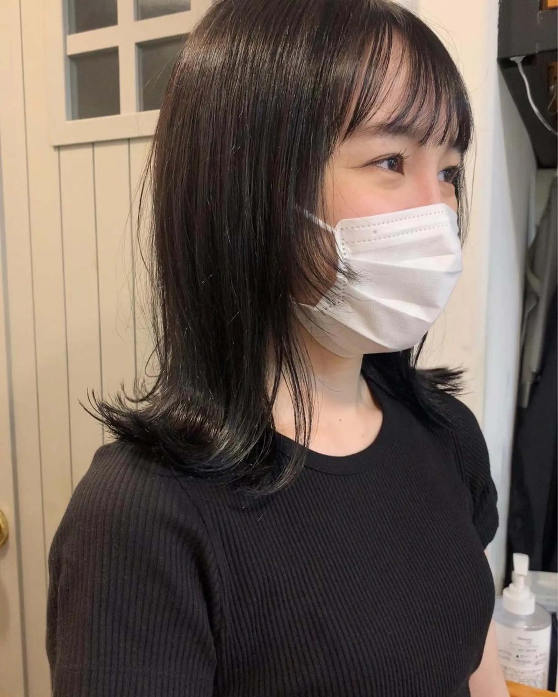 ミディアム 【pejite】 Hinanoのヘアスタイル