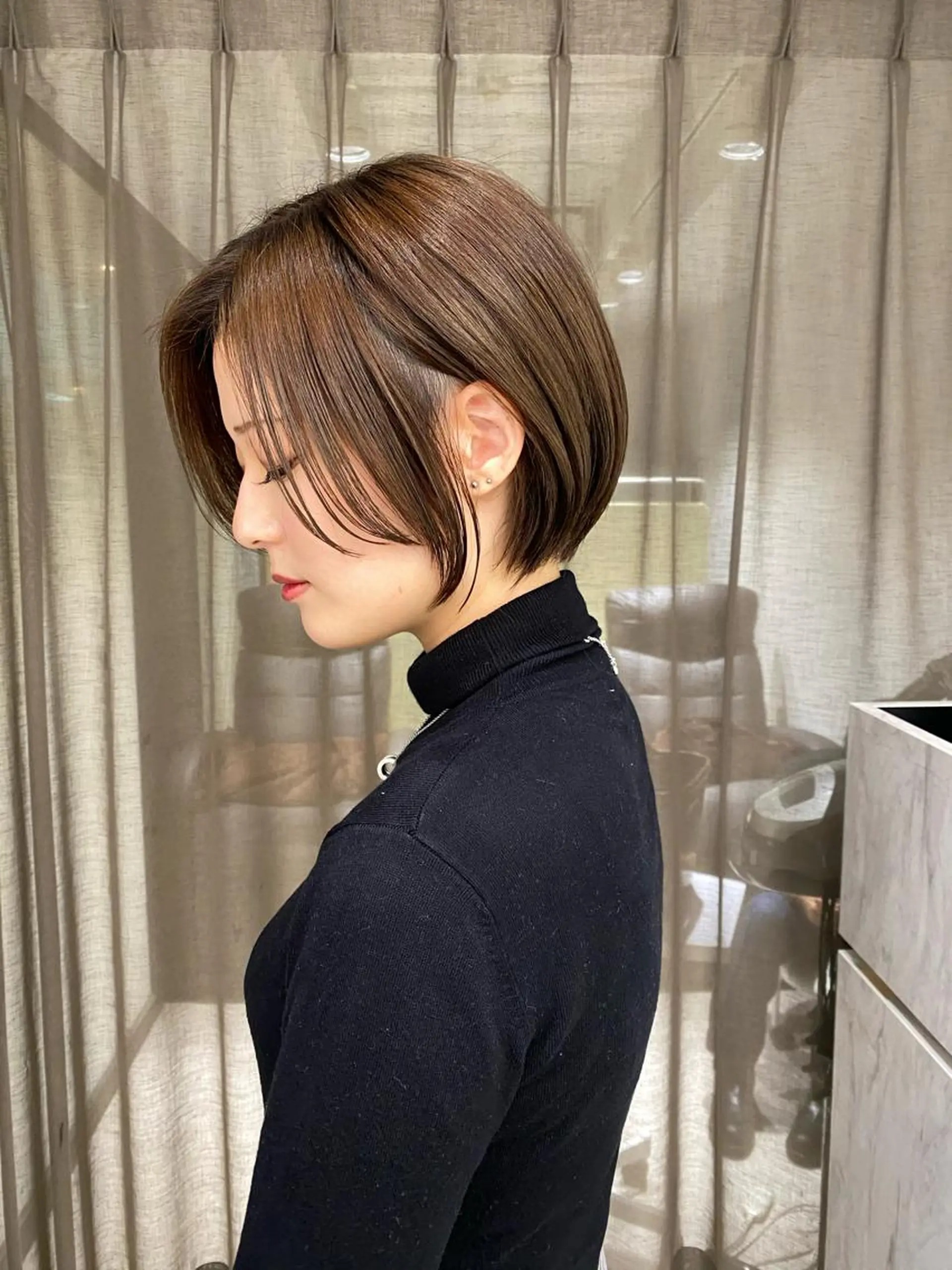 ショート 京都レイヤーカット/ 縮毛矯正/羽柴りくのヘアスタイル