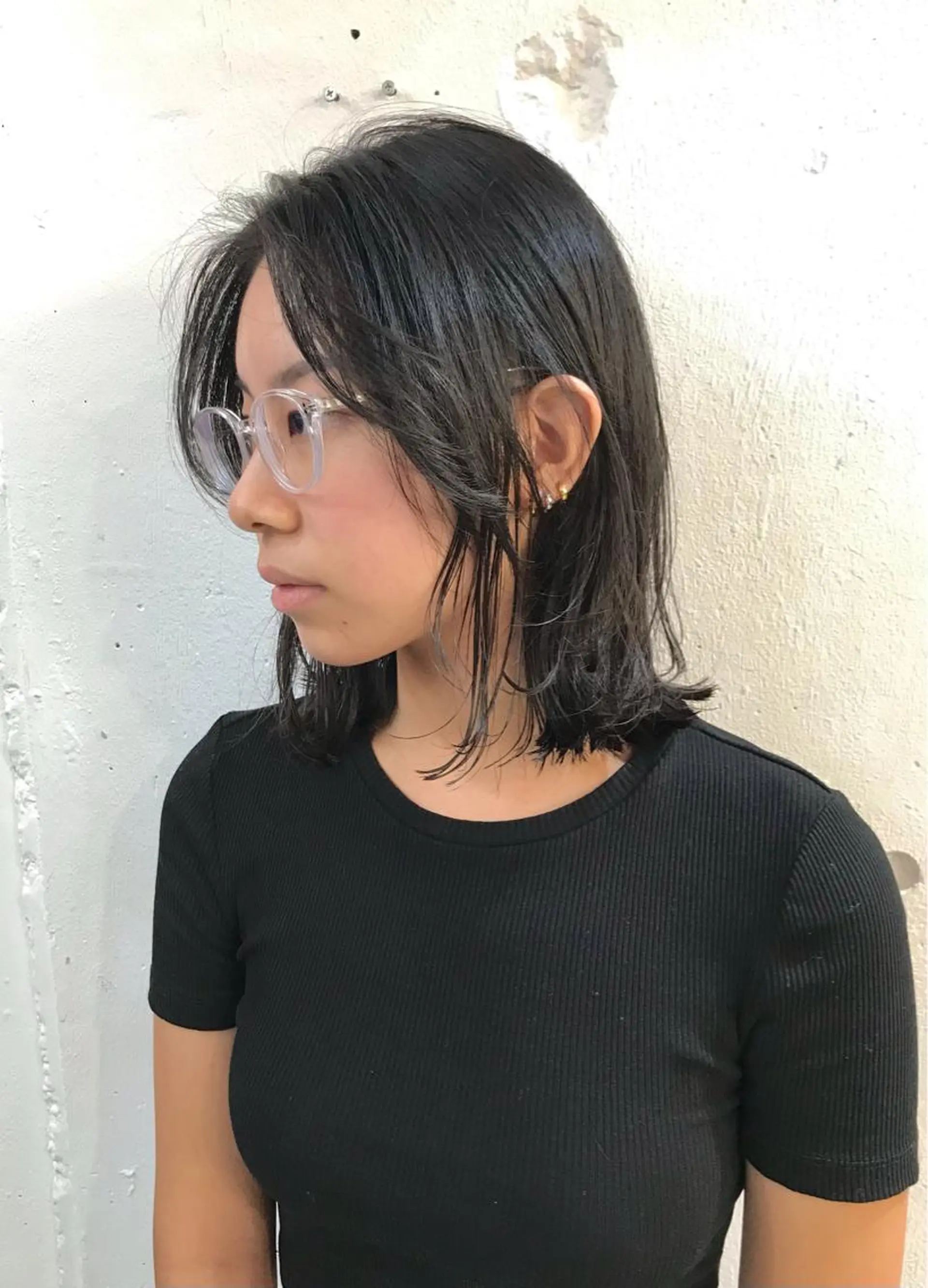 セミロング 木村陸弥 似合わせ 透明感カラー🌿のヘアスタイル