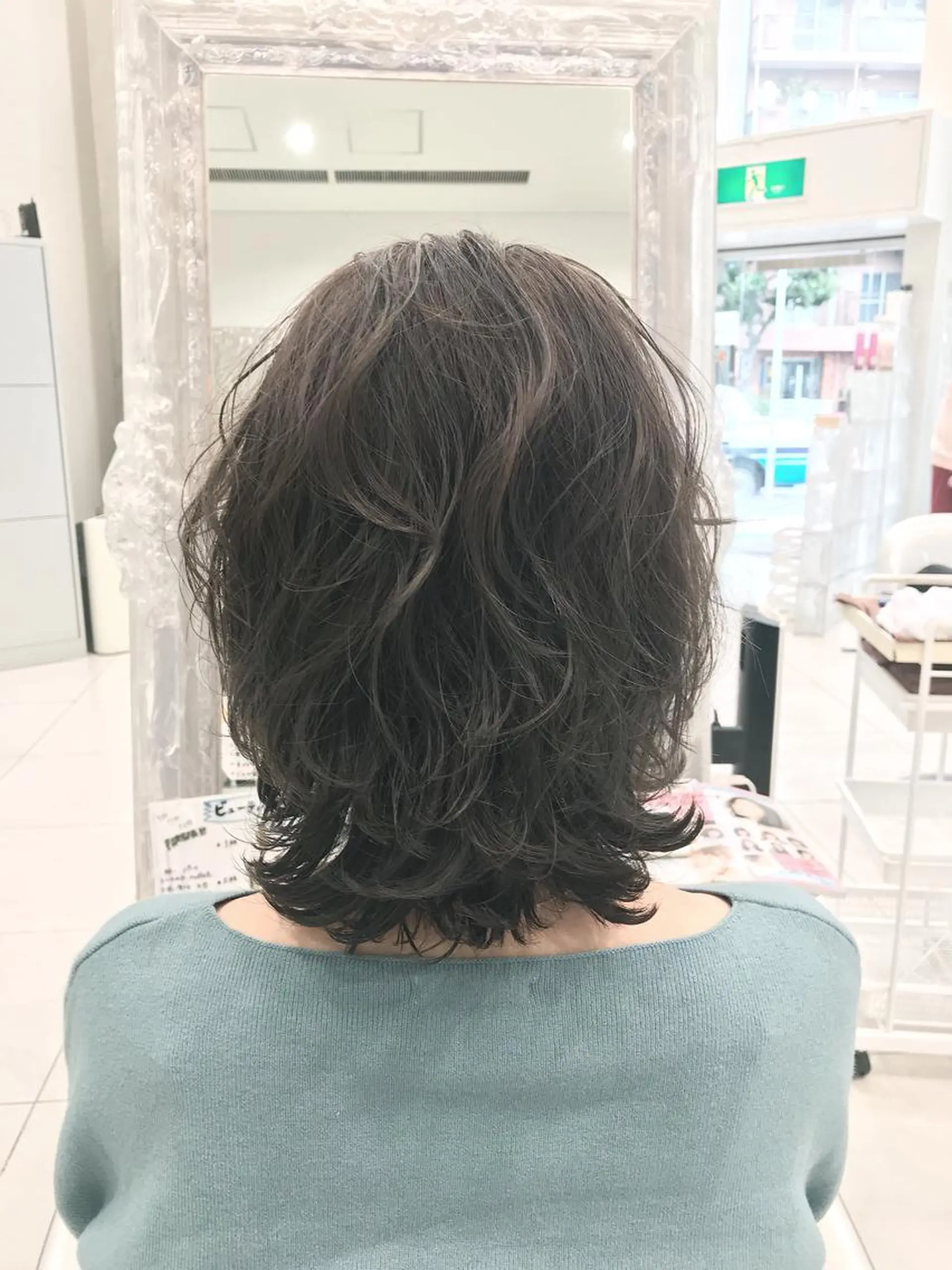 ミディアム 田中 慎也のヘアスタイル