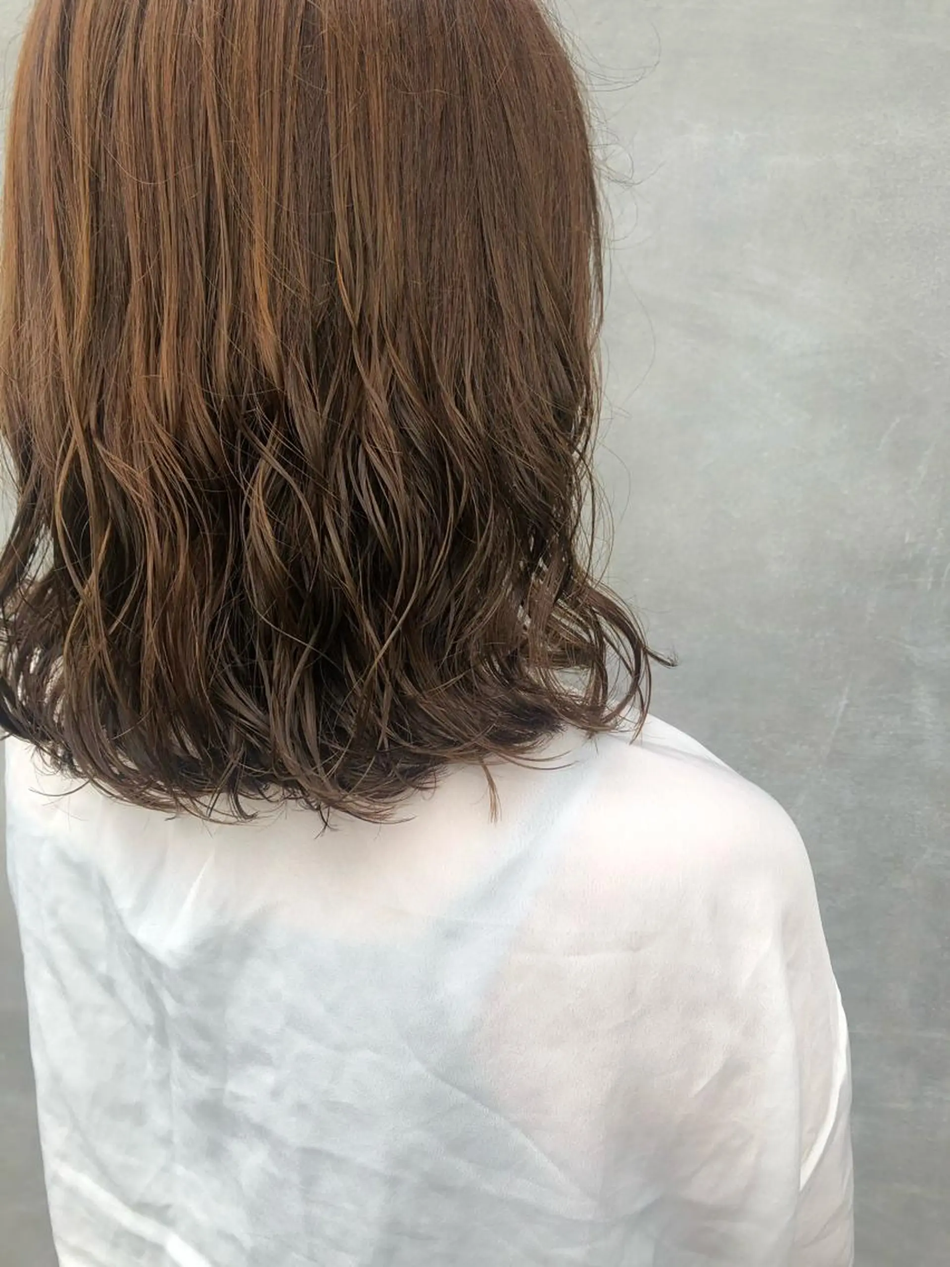 ミディアム パーマ ミディアムパーマ 丸山 明日香のヘアスタイル