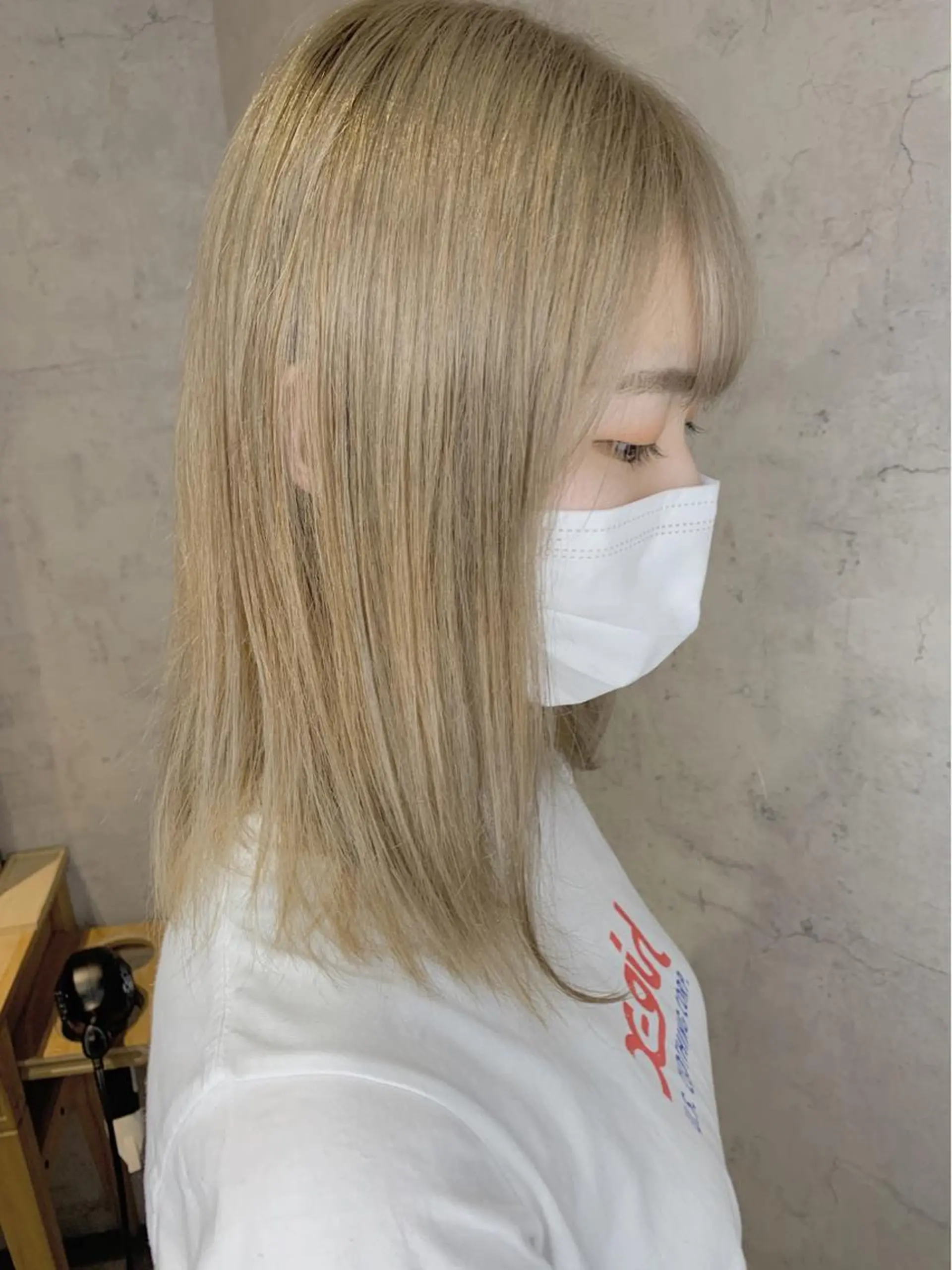 ミディアム カラー ベージュカラー ヘアカラー トリートメント エクステ KAZUMAのヘアスタイル