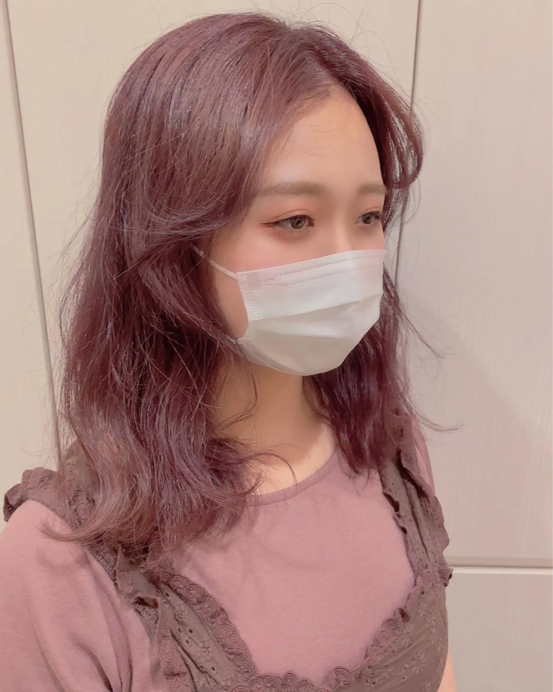 セミロング 韓国レイヤー×モテ髪 /MITSUKI🤍のヘアスタイル