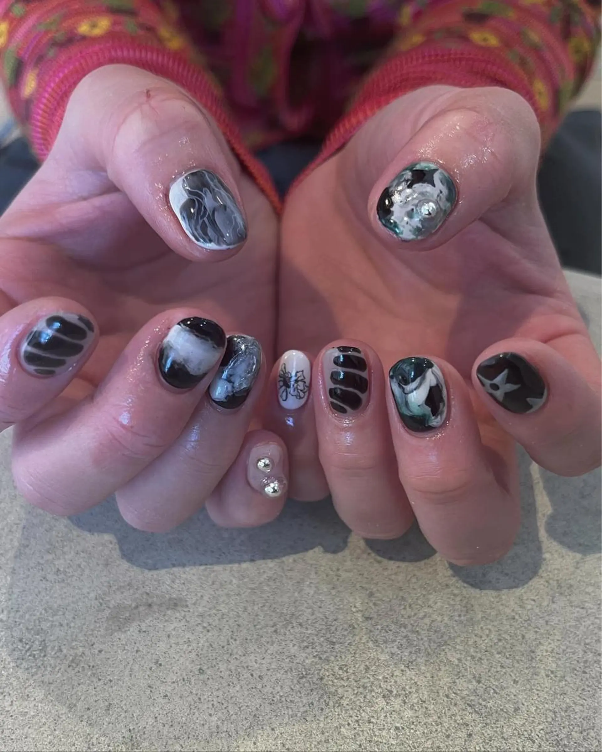 ネイル rina ニュアンス♡ワンホンのネイルデザイン