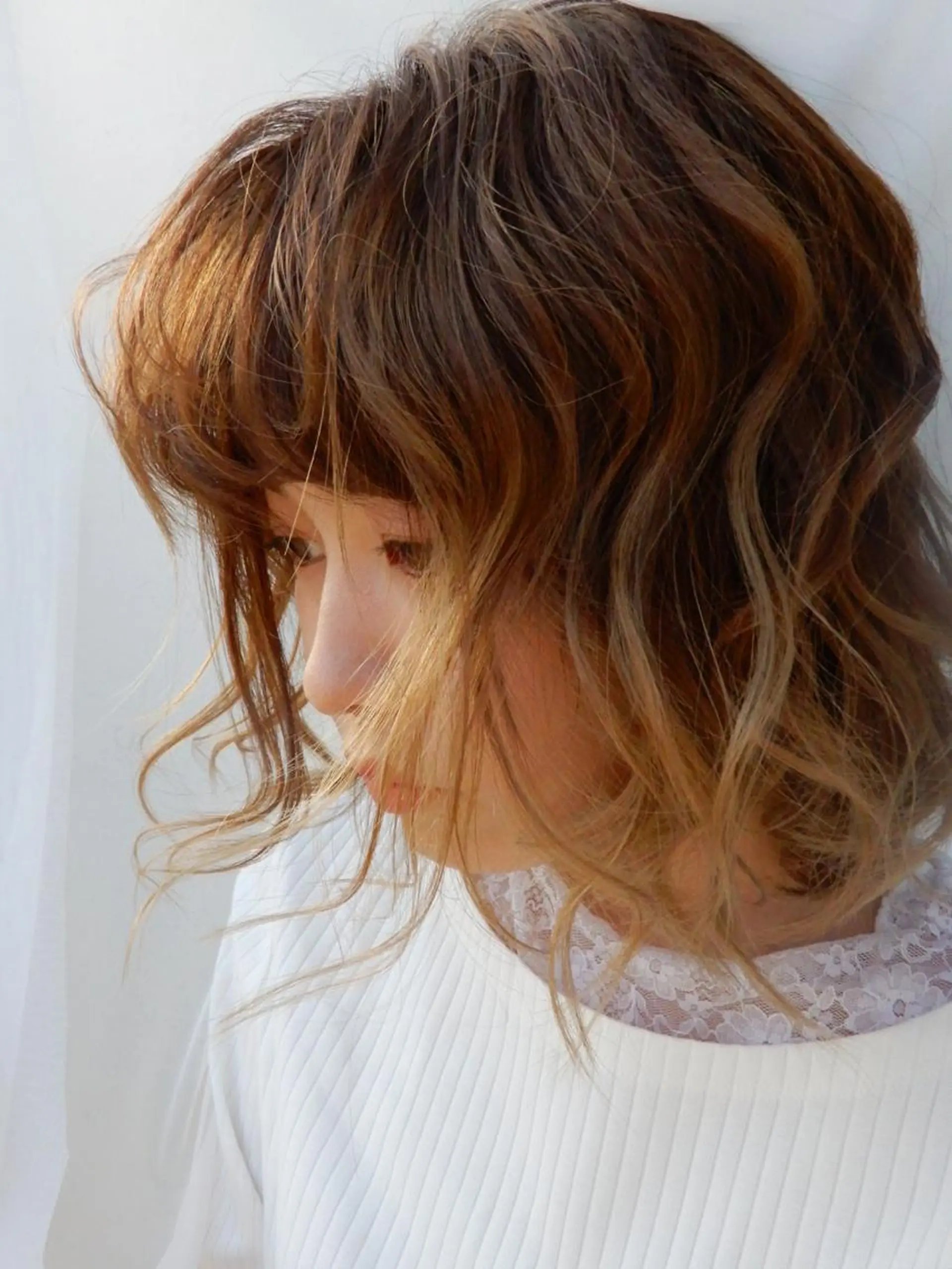 ミディアム カラー 中江 柊のヘアスタイル