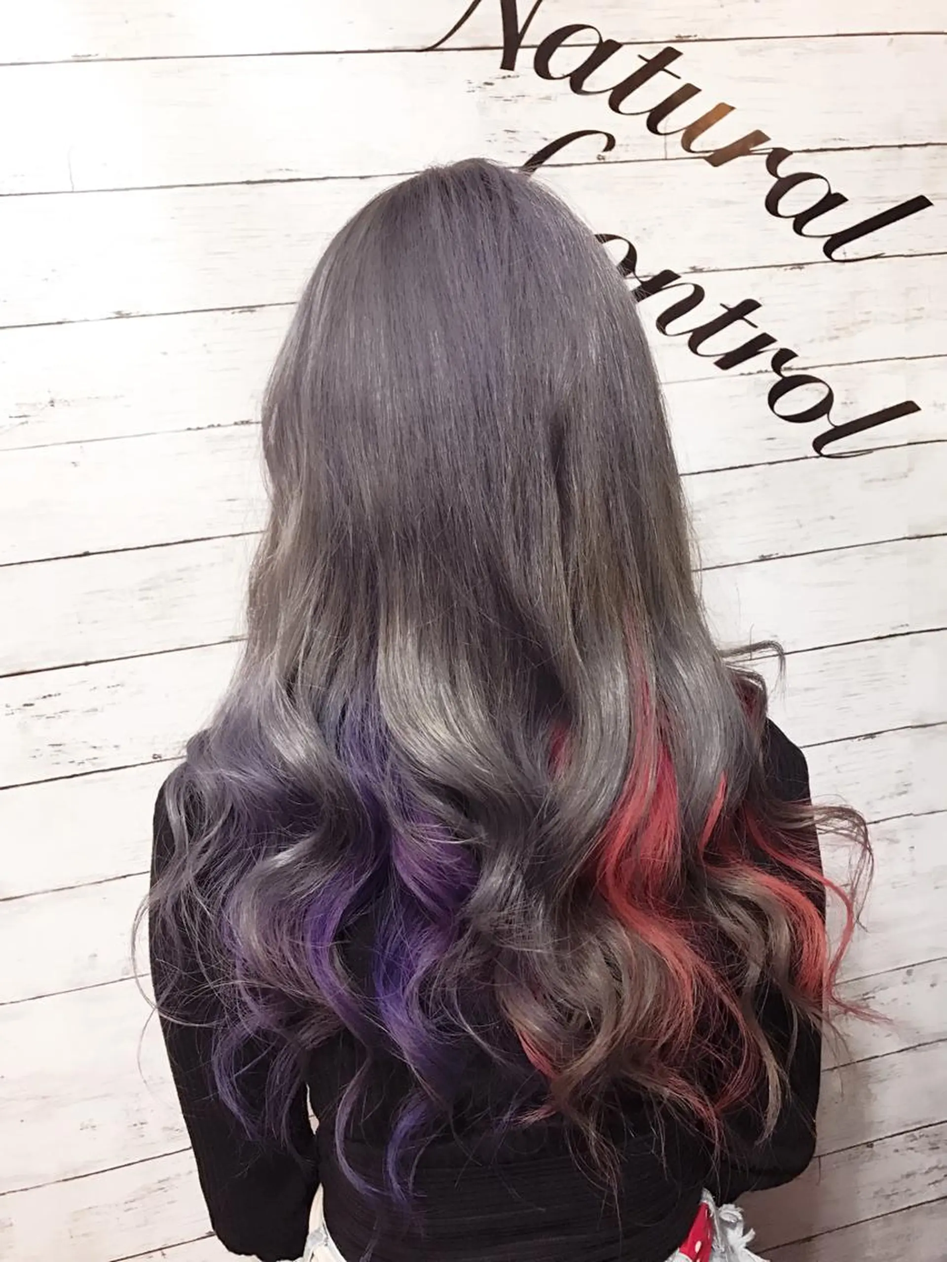 ロング カラー ブリーチ 透明感カラー グレージュ ピンクカラー バイオレットカラー ていねい技術No.1 🌈諏訪 健太のヘアスタイル