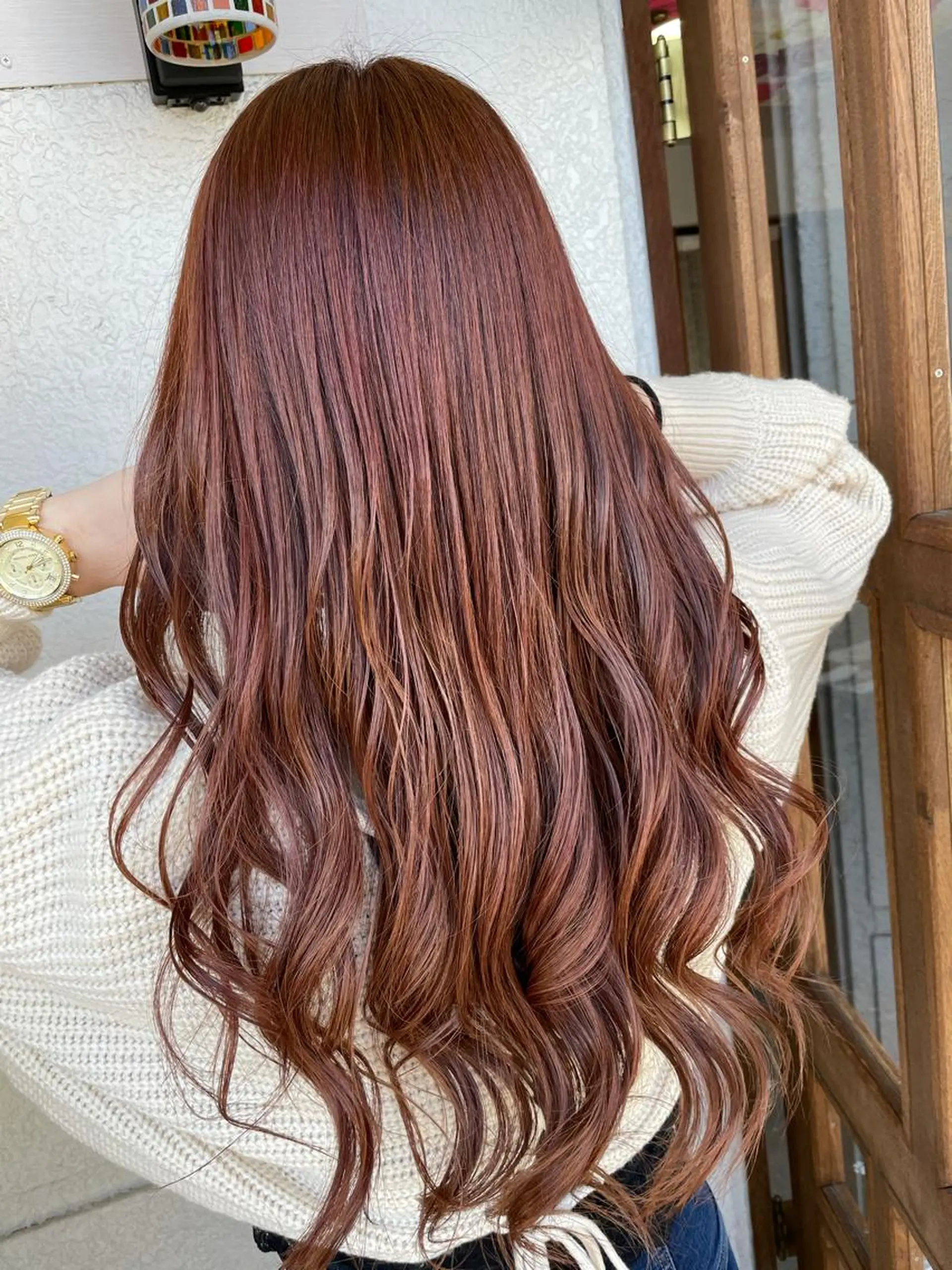 セミロング カラー カット ヘアカラー レイヤーカット匠 イソザキノリユキのヘアスタイル