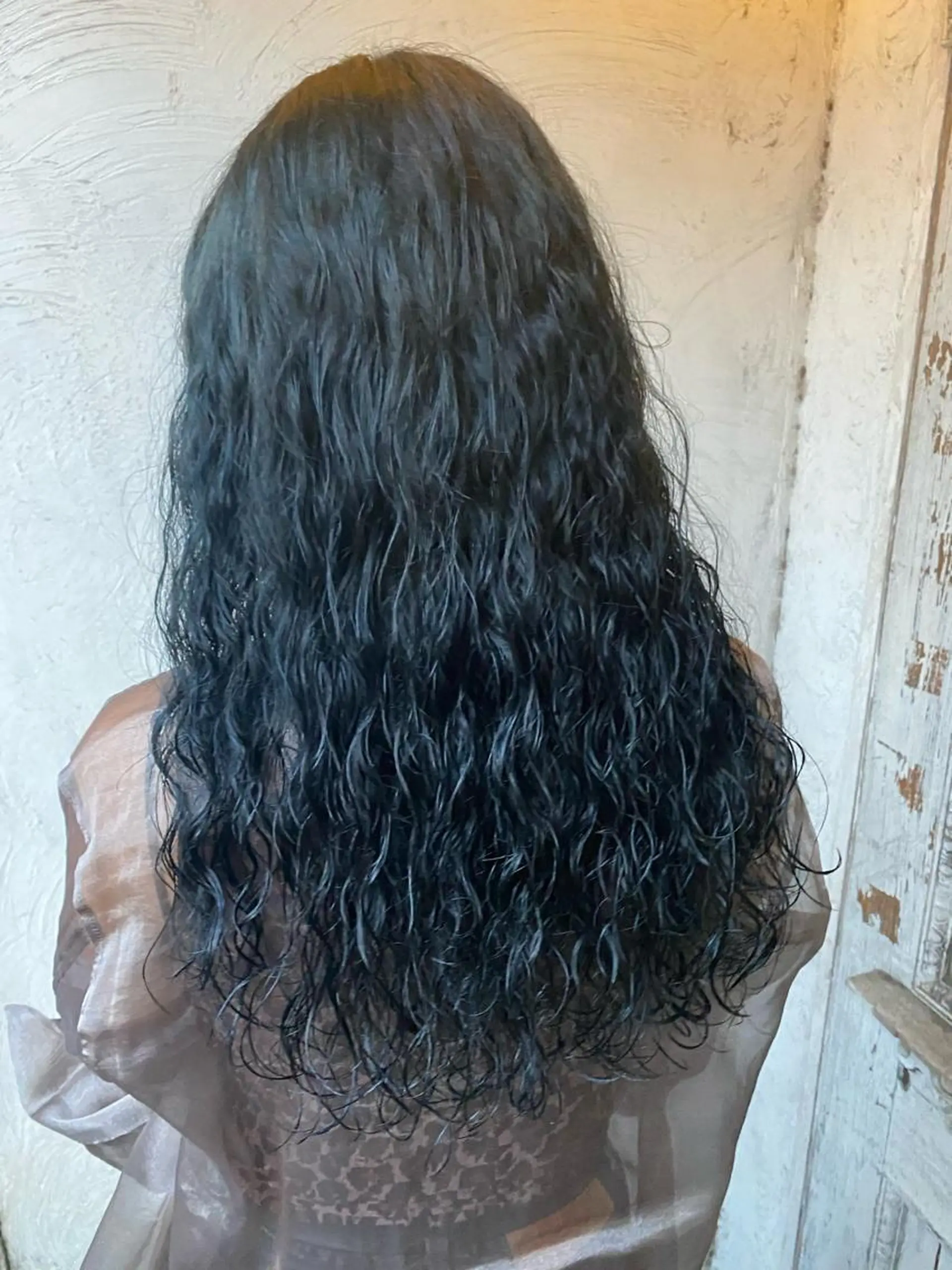 セミロング パーマ お任せヘア☘️☘️ 及川渚のヘアスタイル