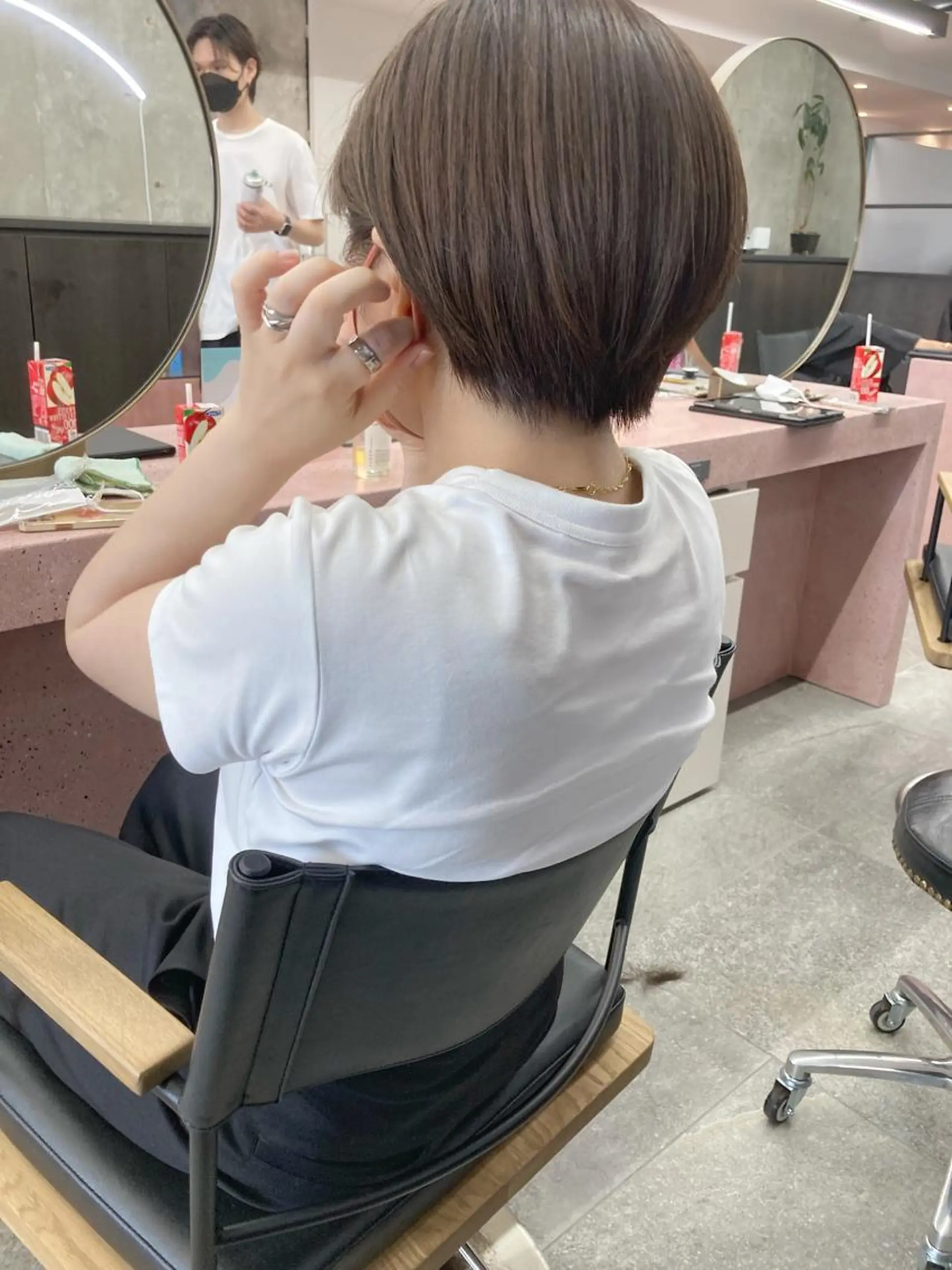 ショート カラー カット 縮毛矯正 小木曽智美 /ボブ/ショートのヘアスタイル