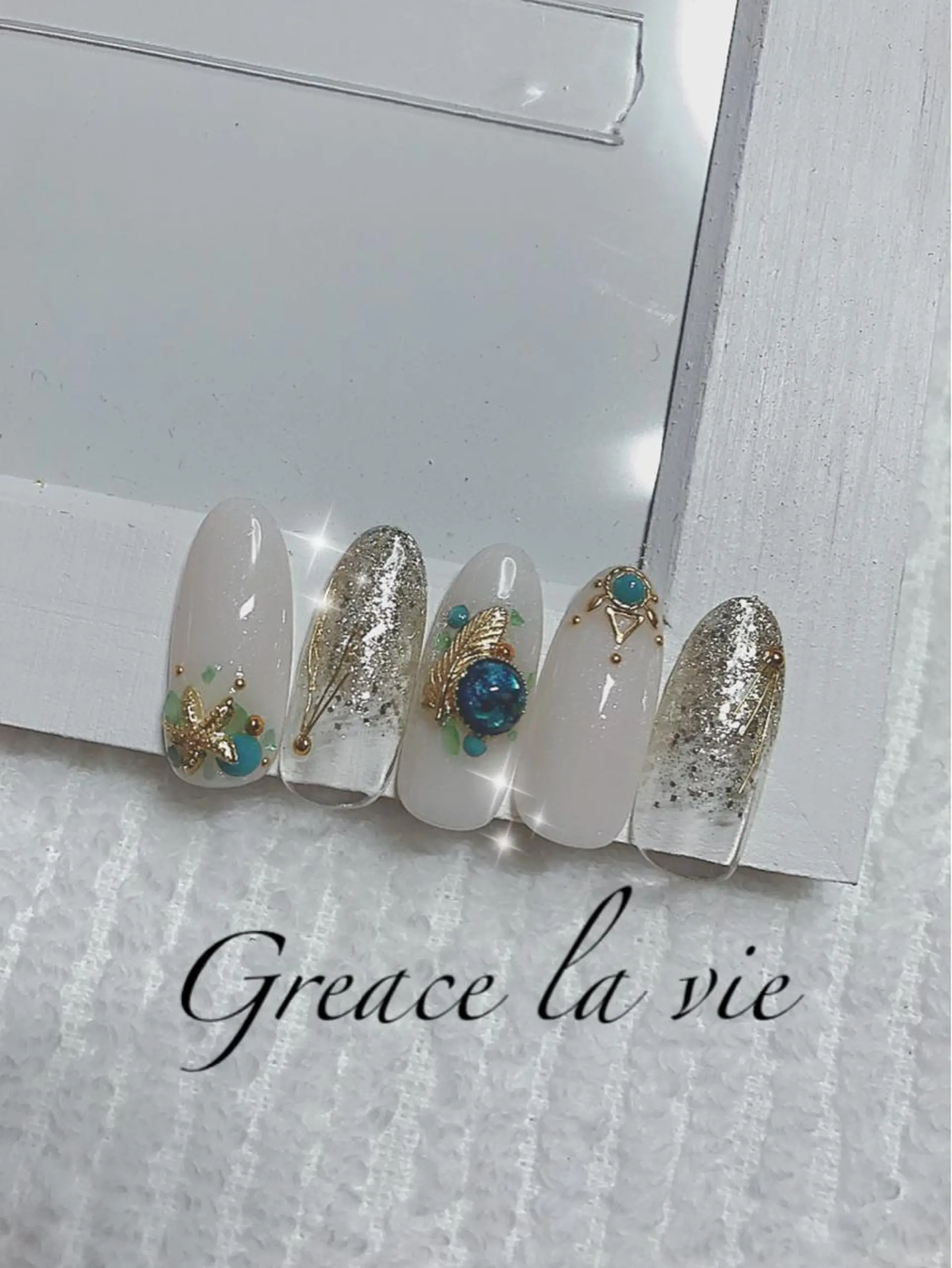 ロング カラー ネイル マツエク・マツパ Greace la vie所属・Greace  la vieのネイルデザイン