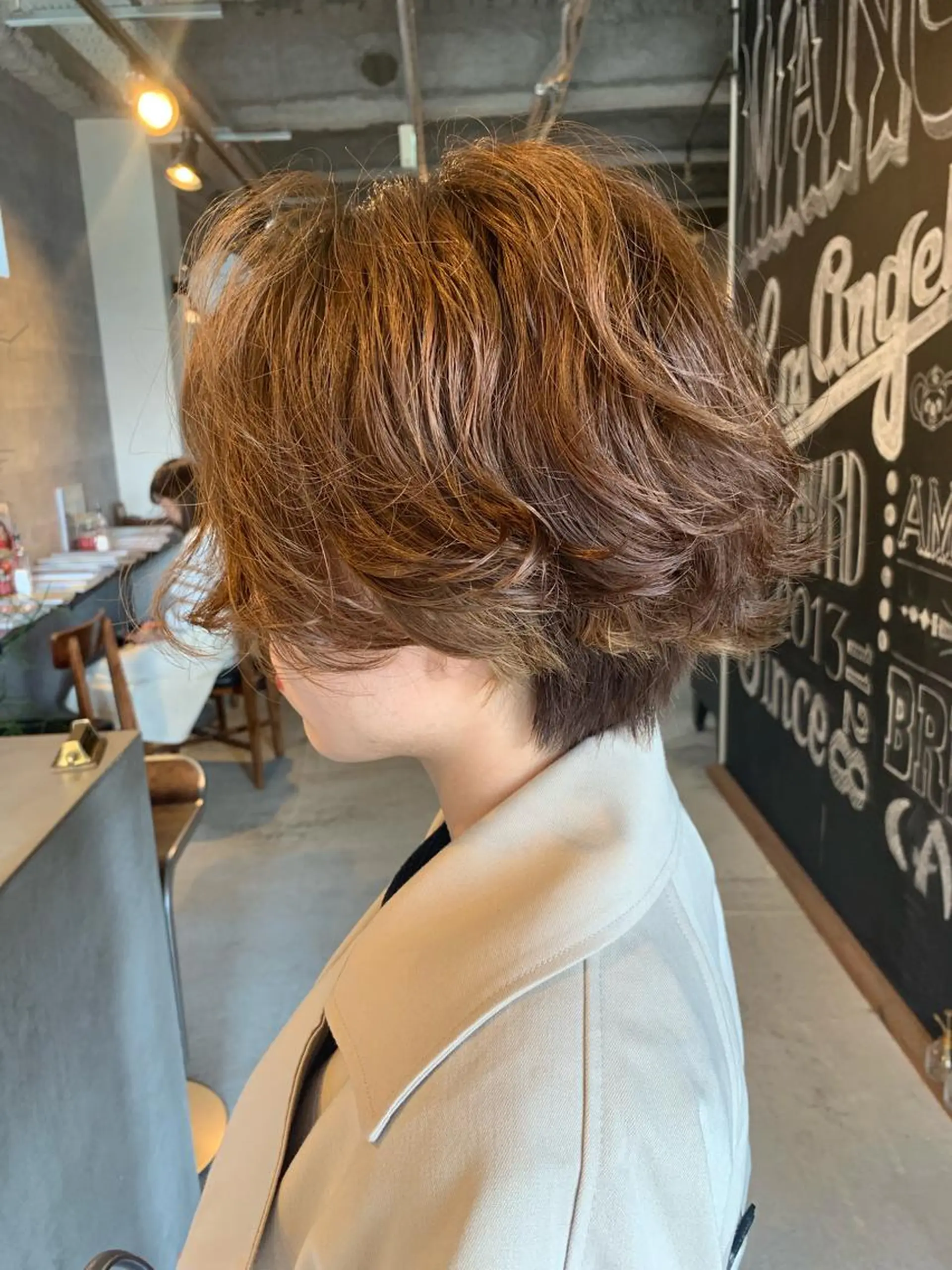 ショート パーマ カット パーマ トリートメント メンズヘア/レイヤー /ボブ山内春輝のヘアスタイル