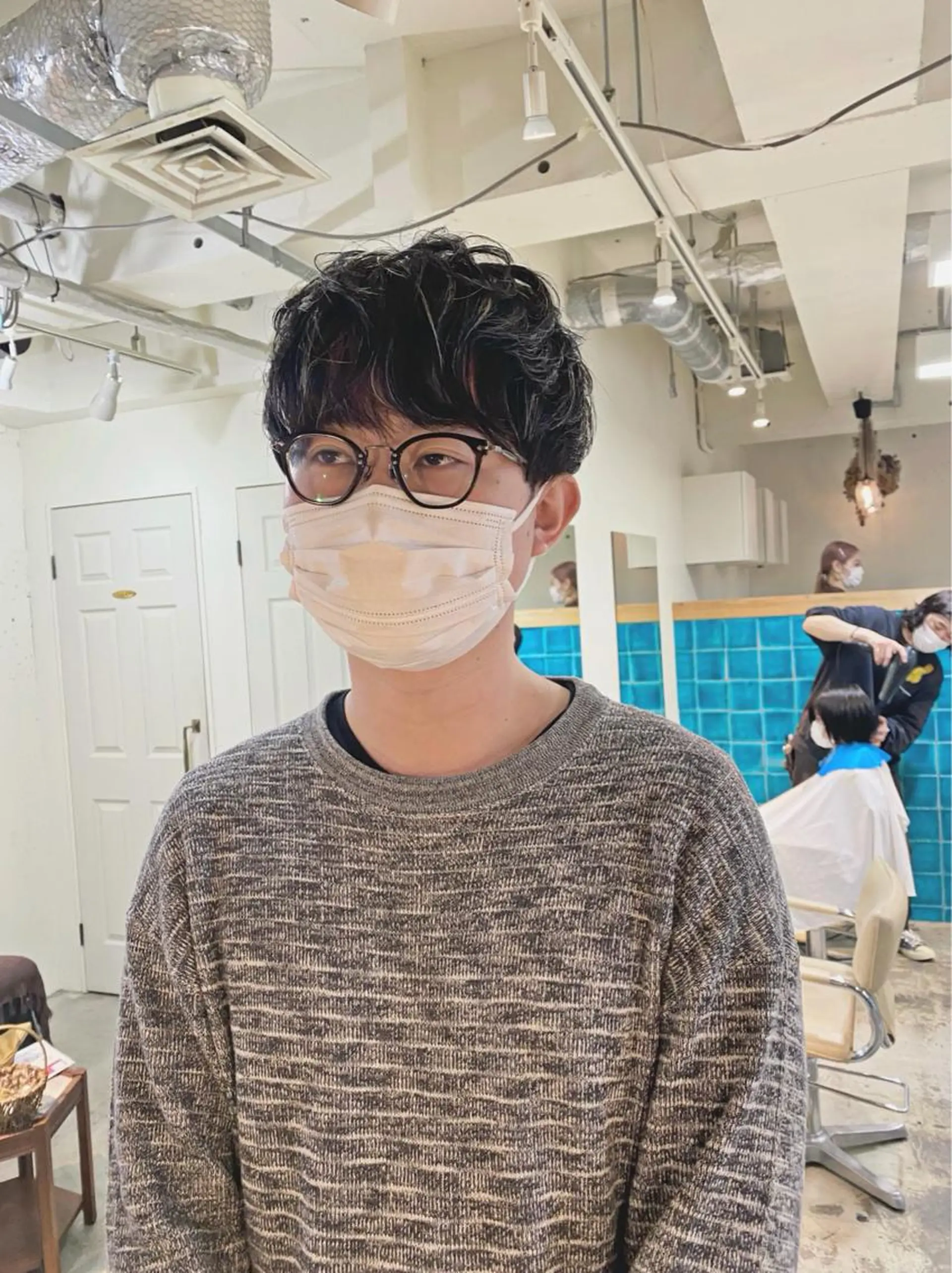 カラー メンズ パーマ美容師 hanaのヘアスタイル