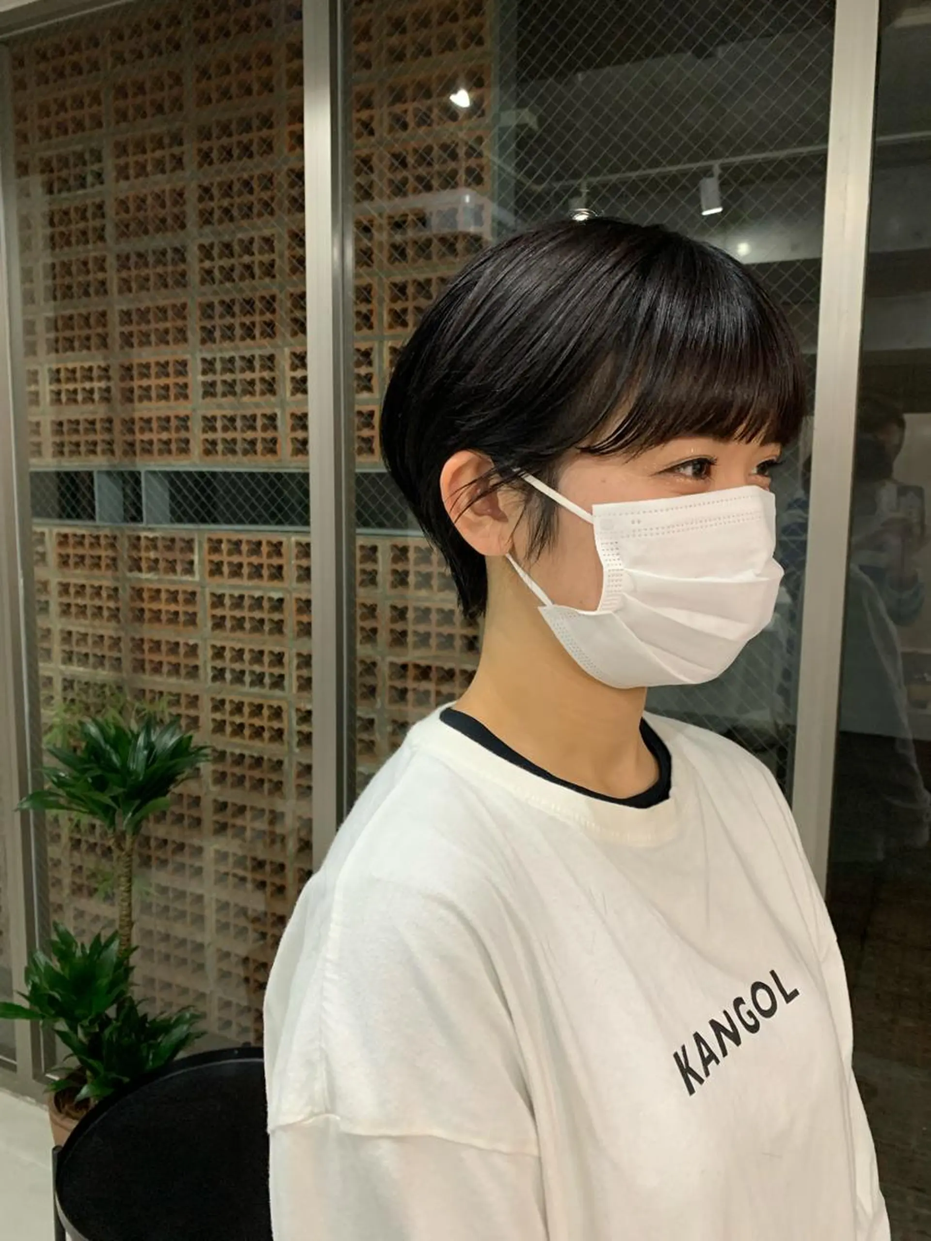 ショート カラー ボブパーマコテ巻き風 パーマNo1深江秀平のヘアスタイル