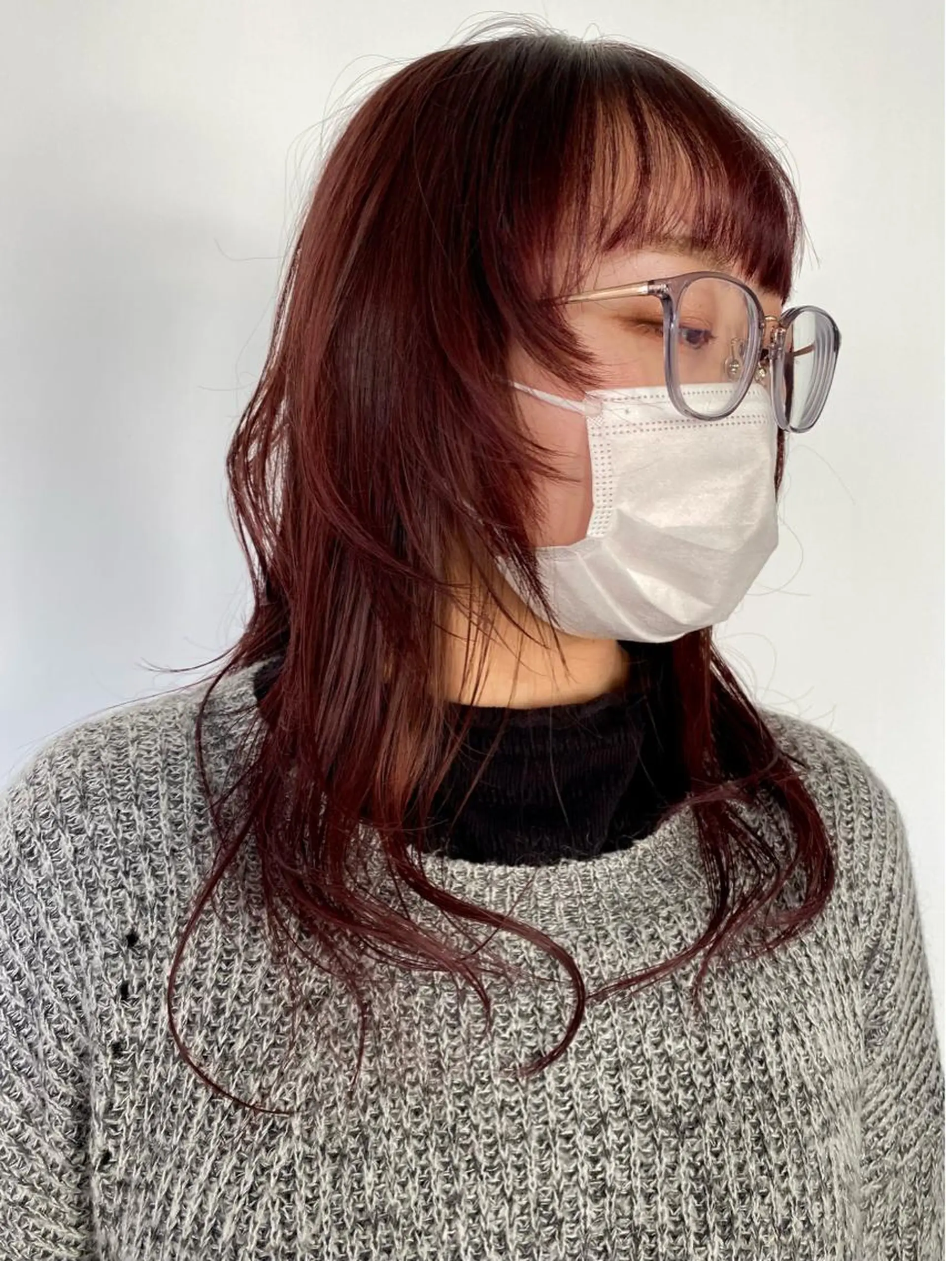 セミロング カラー steed tokyo所属・KOOKI スティードトーキョーのヘアスタイル