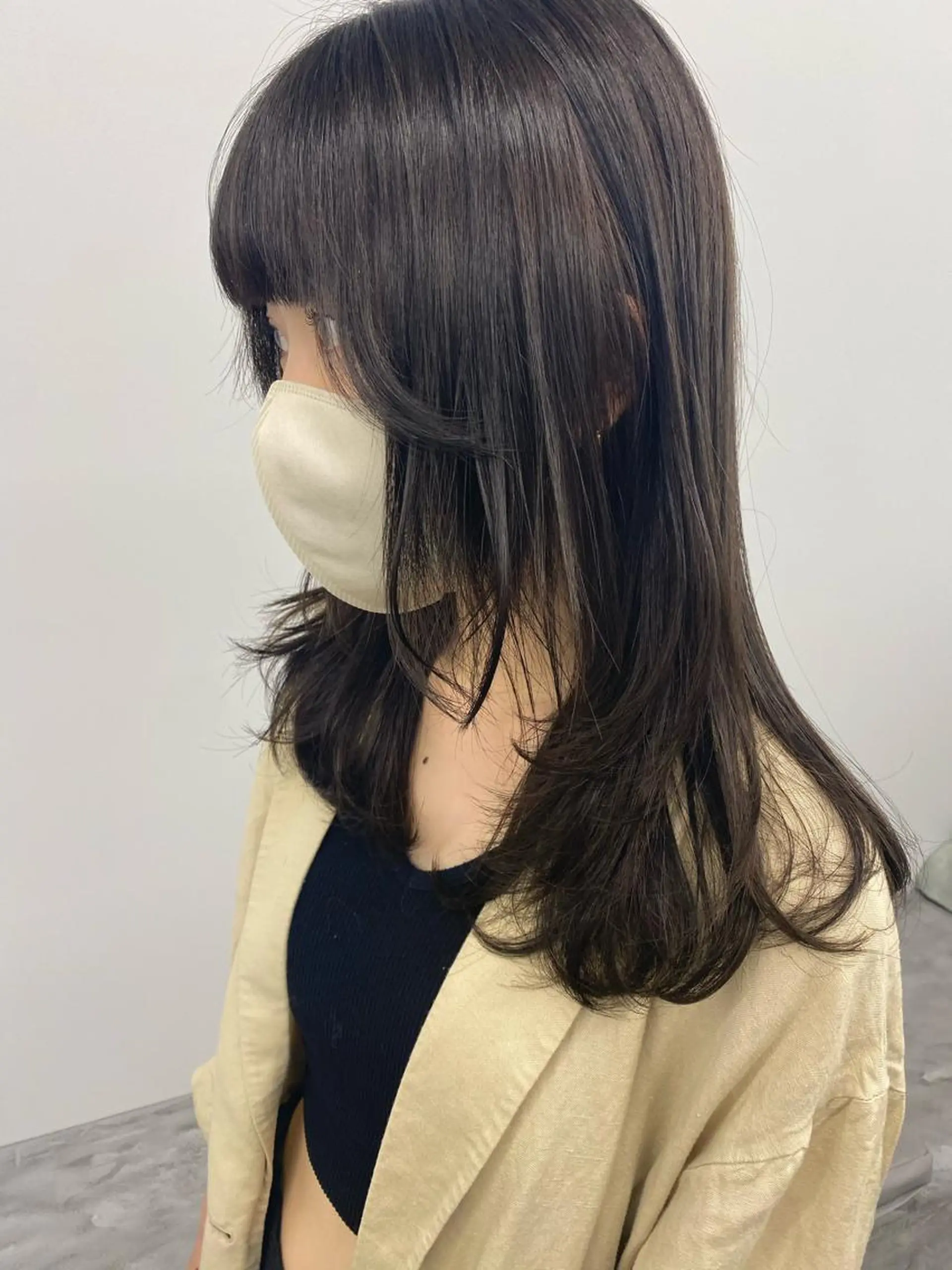 セミロング 寒河江 友花のヘアスタイル