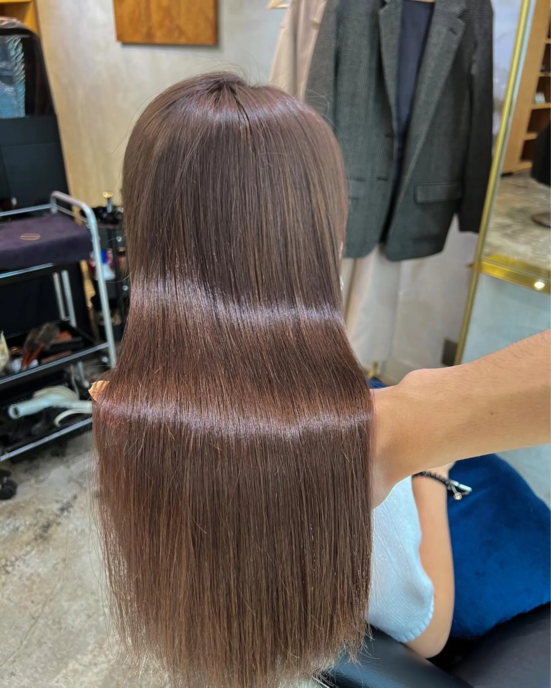 ロング パーマ 髪質改善 ストレートパーマ 北花田美容師🍃村尾 光太/むらのヘアスタイル