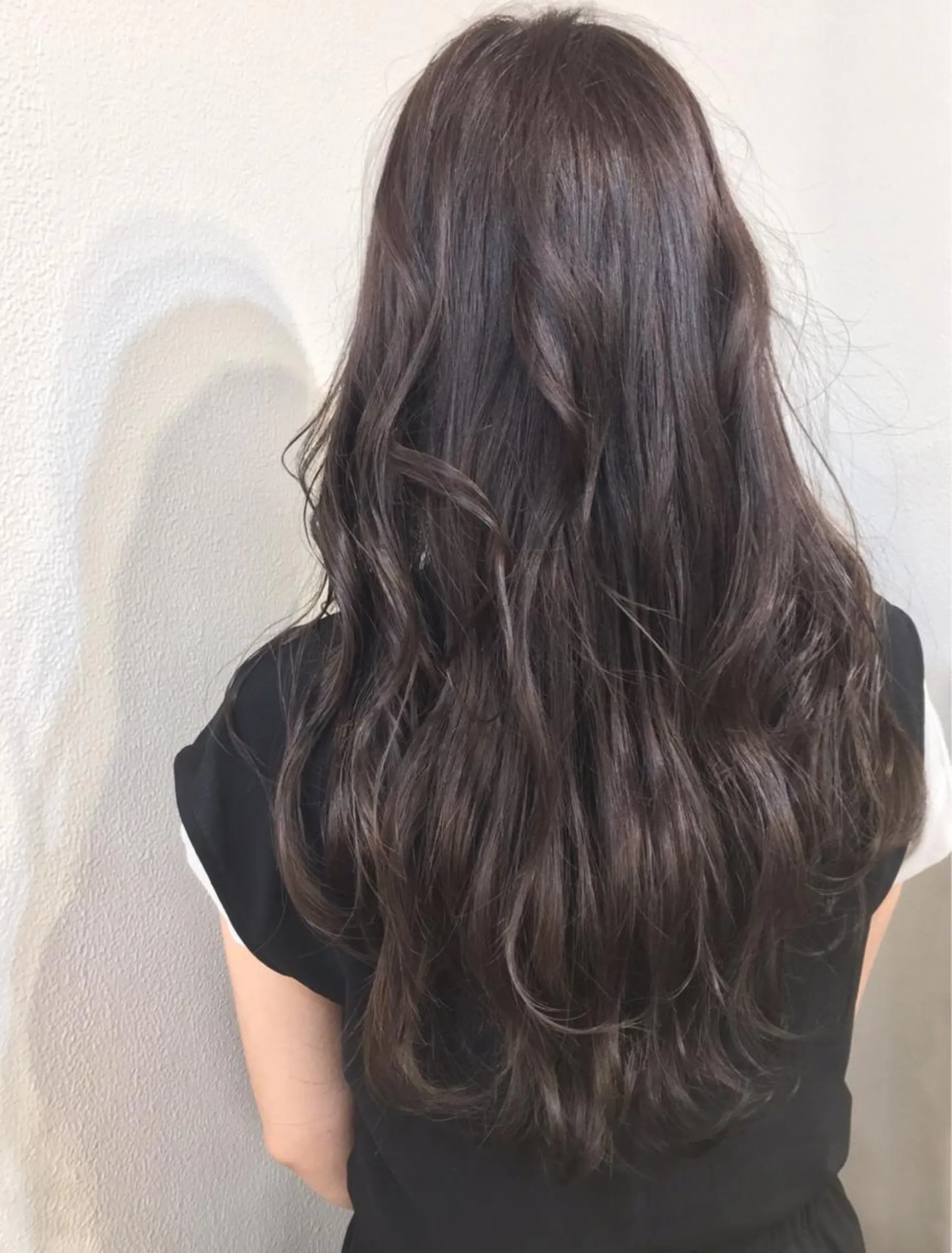 ロング カラー アッシュ ピンクカラー ピンクアッシュ 中園 祥吾のヘアスタイル