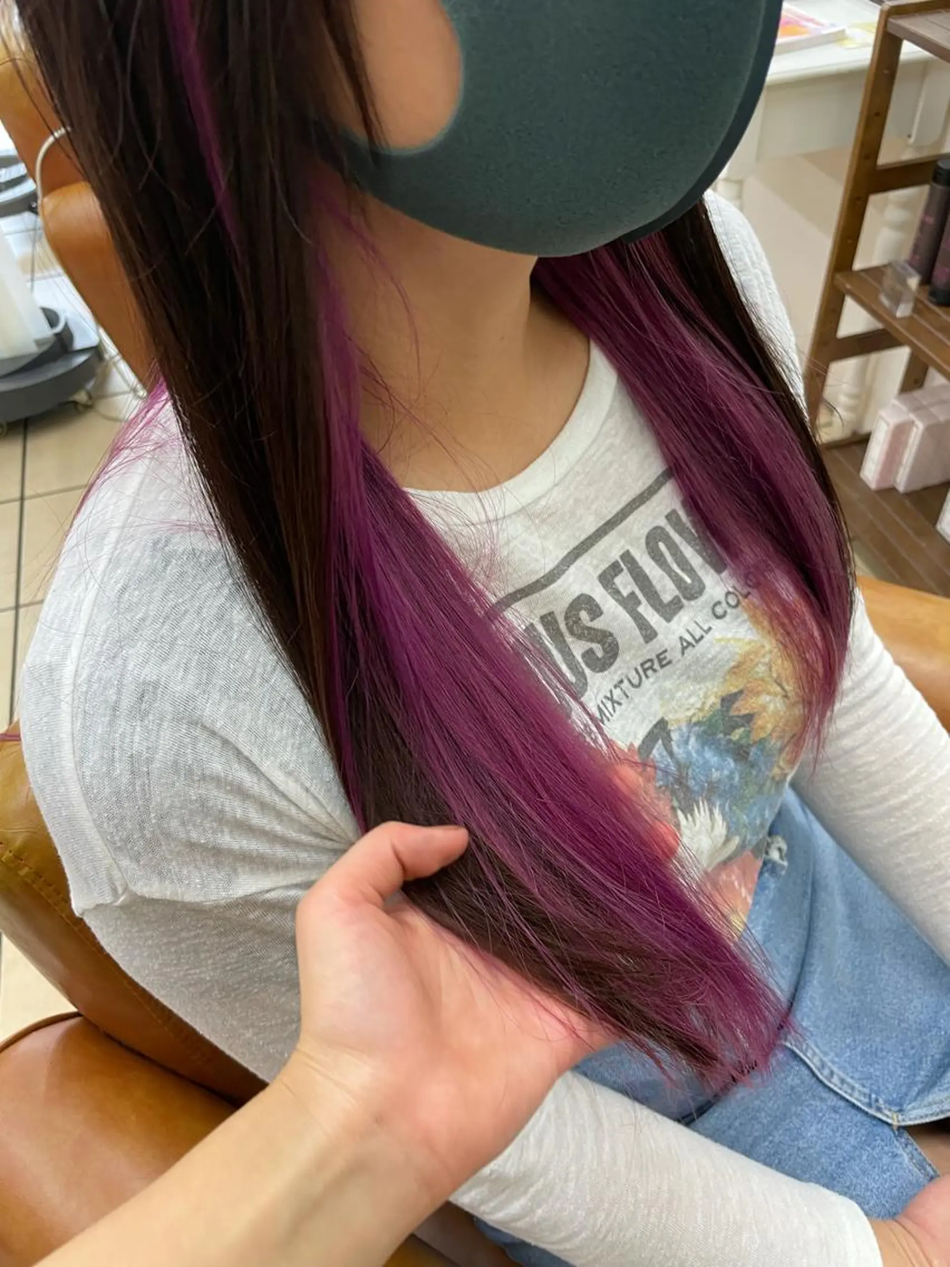 ロング 森安 華楠のヘアスタイル