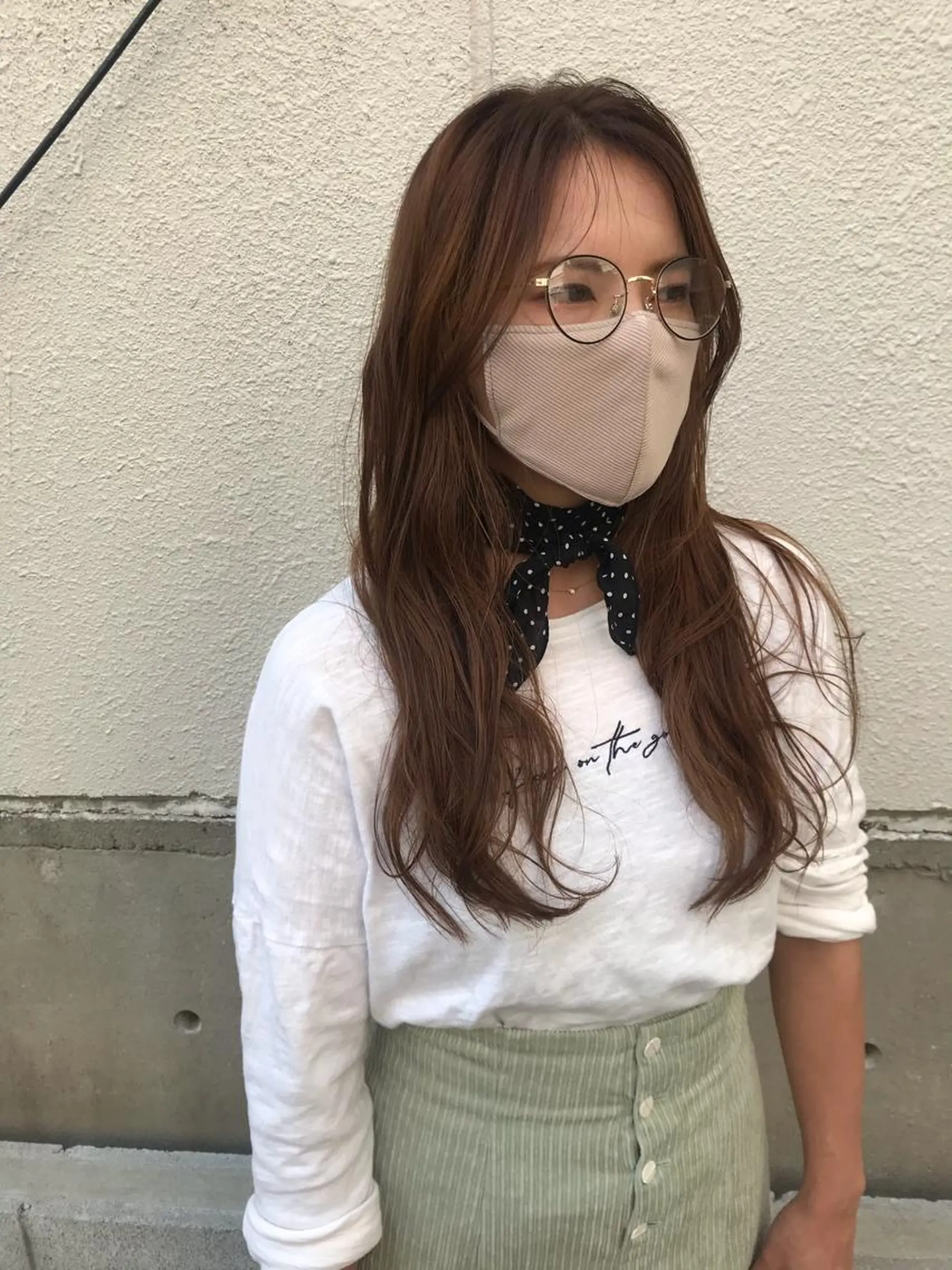 ロング カット ヘアカラー トリートメント さの あやねのヘアスタイル