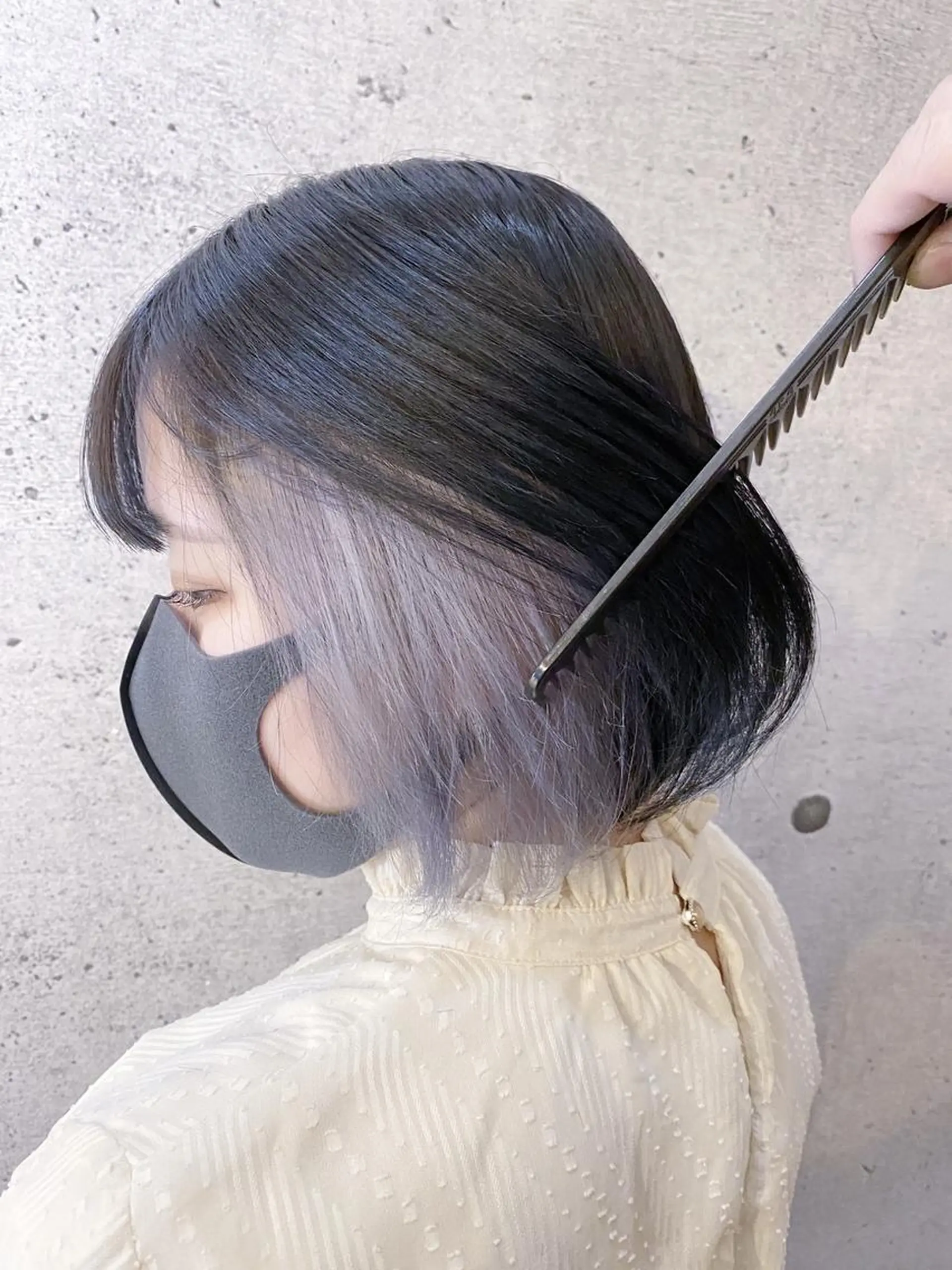 ミディアム ブリーチ/ボブ ショート/はらのヘアスタイル