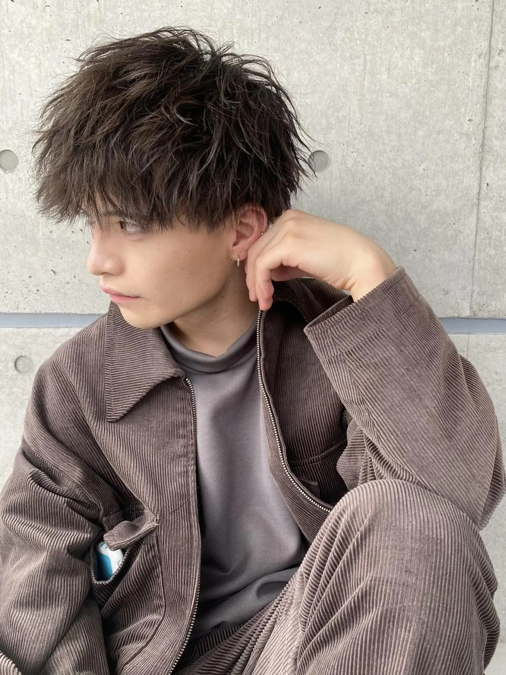 ショート パーマ メンズ ✨【公式】渋谷メンズ サロン BLUCK✨のヘアスタイル