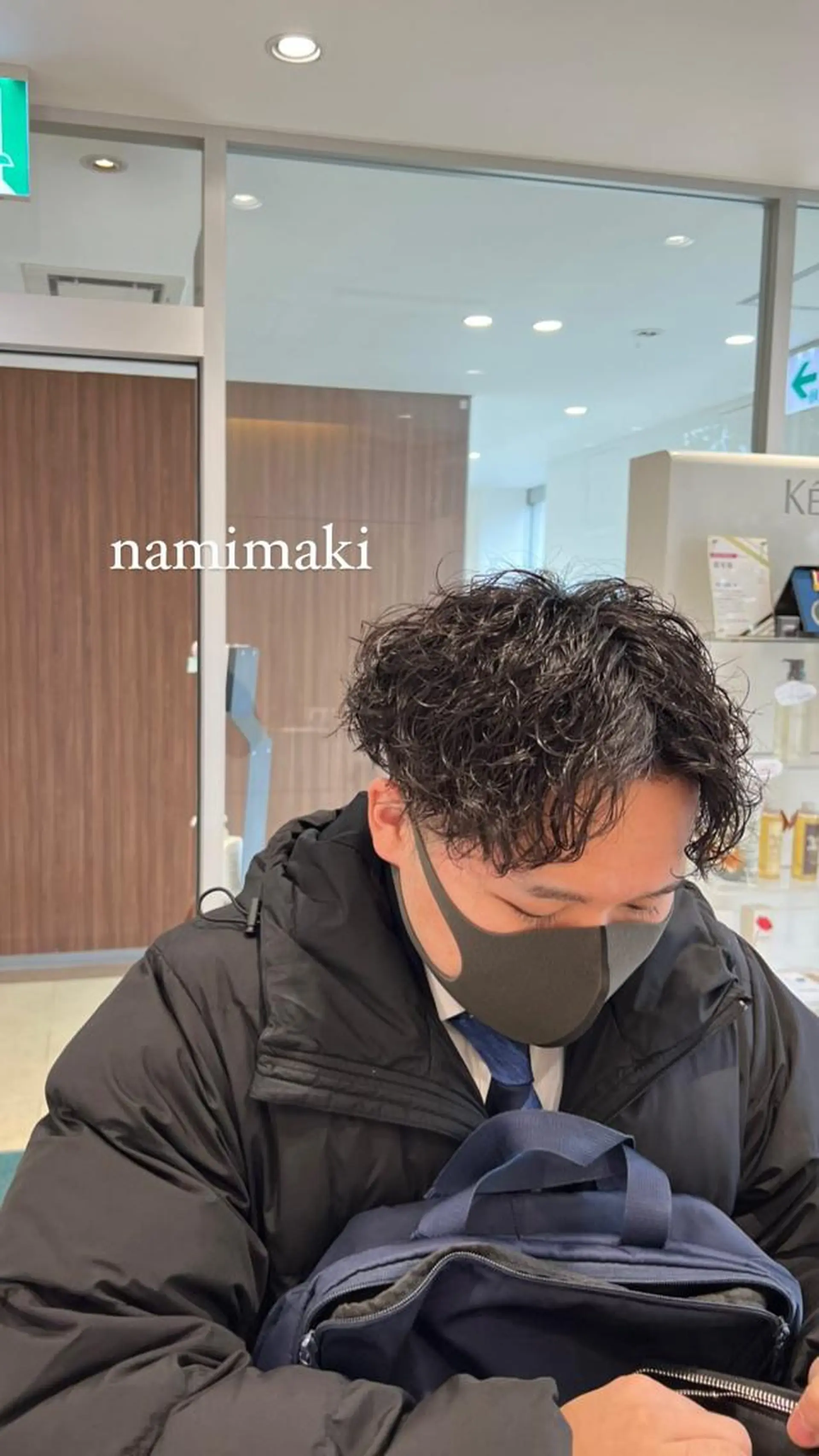 ショート パーマ メンズ メンズ就活ヘア メンズパーマ 波巻きパーマ 就活ヘア メンズ/韓国レイヤー /縮毛矯正/📍爽太のヘアスタイル