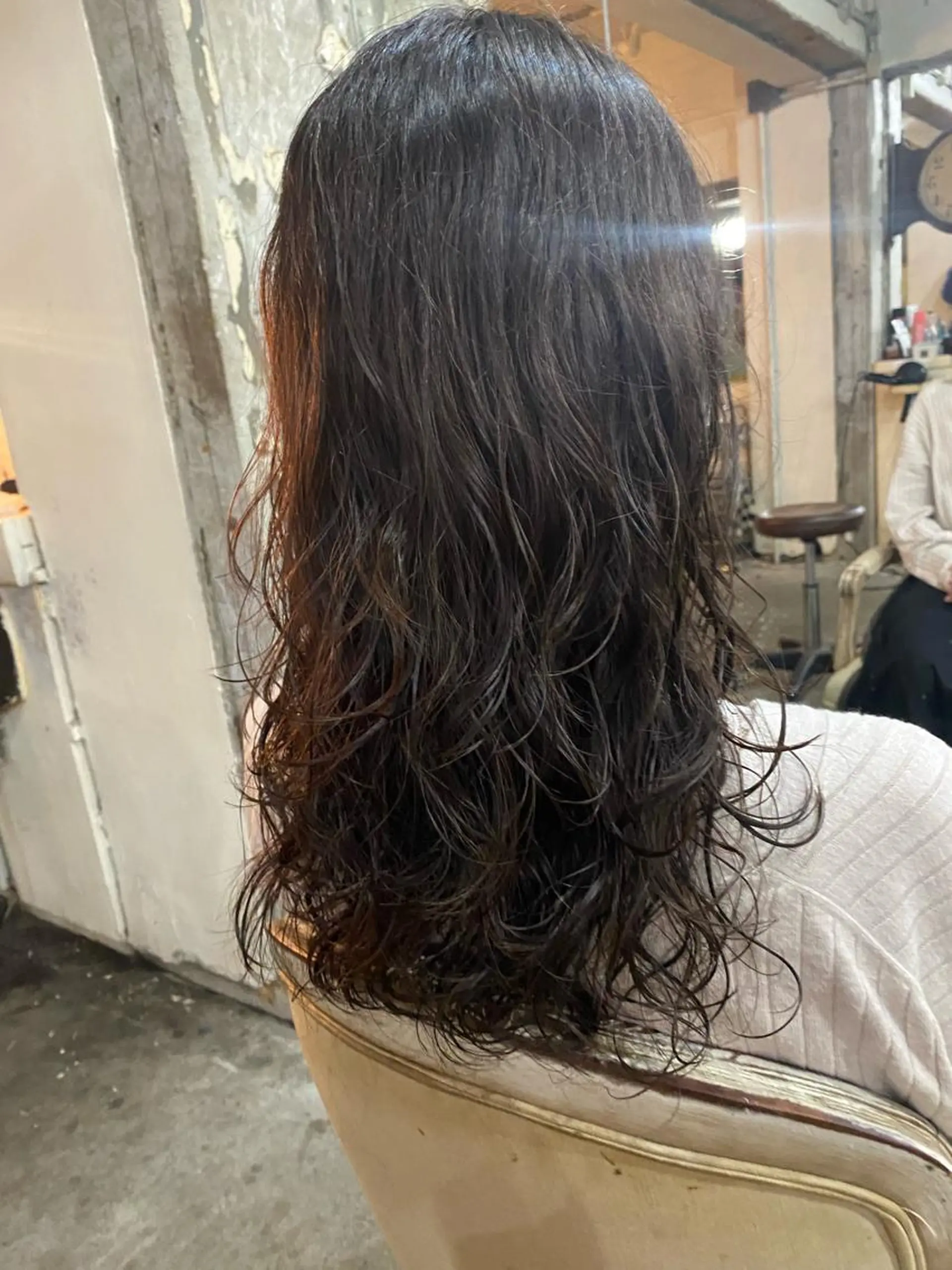 セミロング パーマ お任せヘア☘️☘️ 及川渚のヘアスタイル