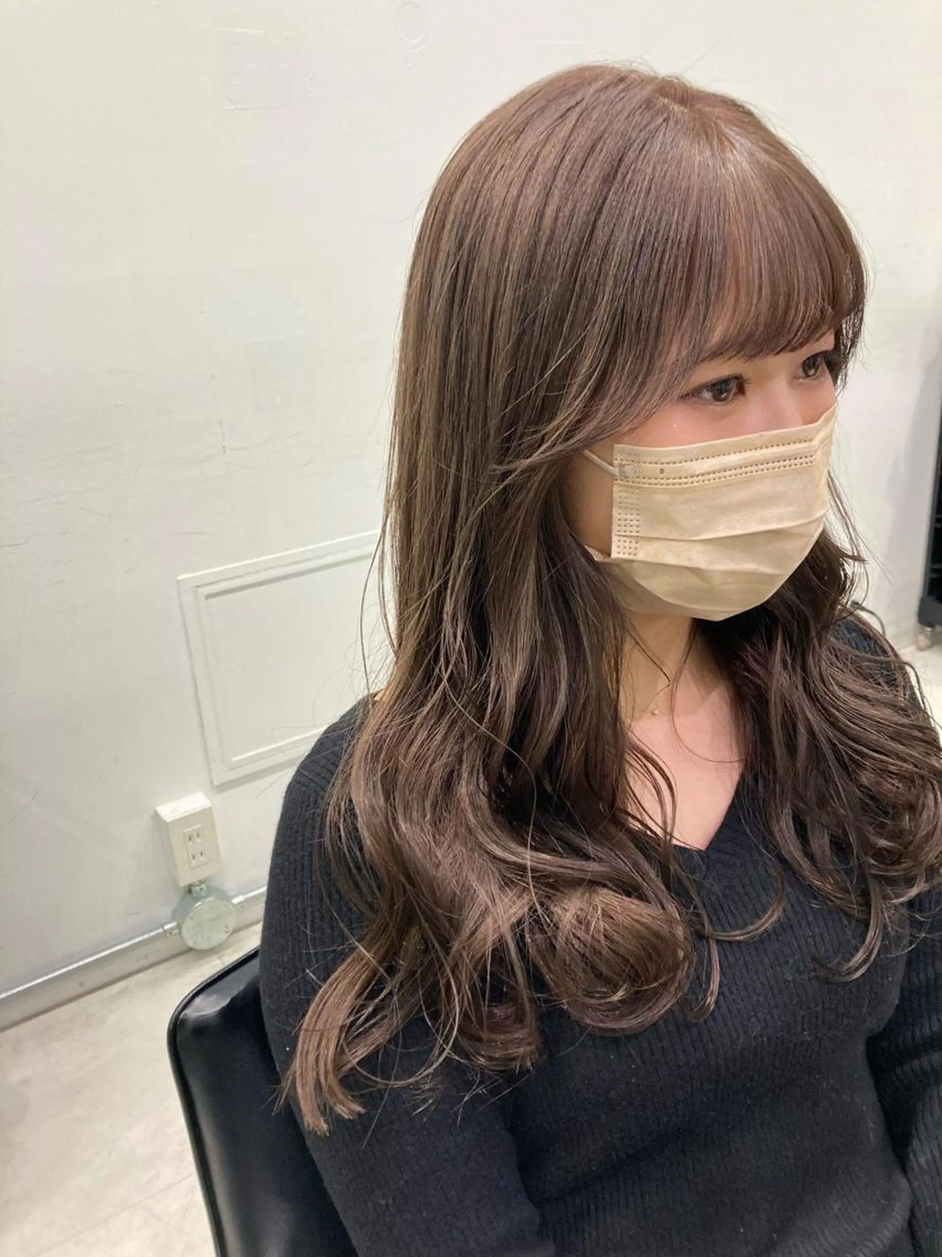 ロング カラー ヘアカラー トリートメント ヘッドスパ ヘアセット GO TODAY SHAIRE SALON原宿vita店舗所属・🩷完全マンツーマン 💖ASAHIのヘアスタイル