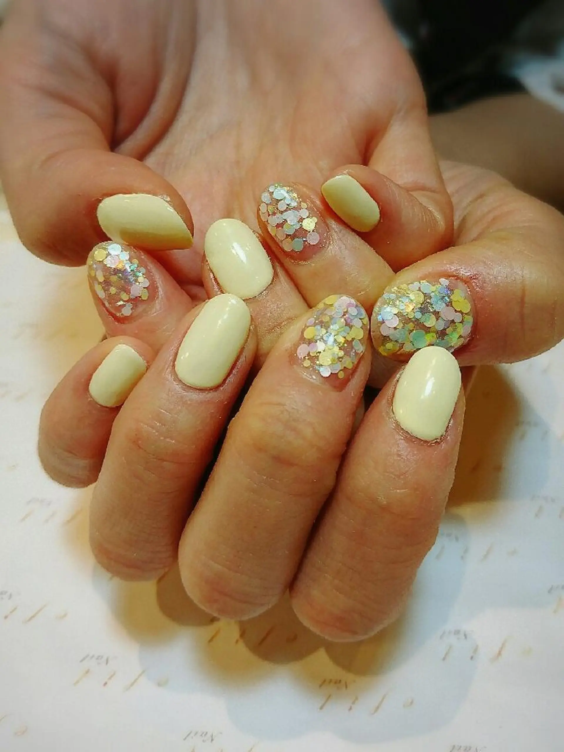 ネイル シンプルネイル 春ネイル みー shakushiroのネイルデザイン