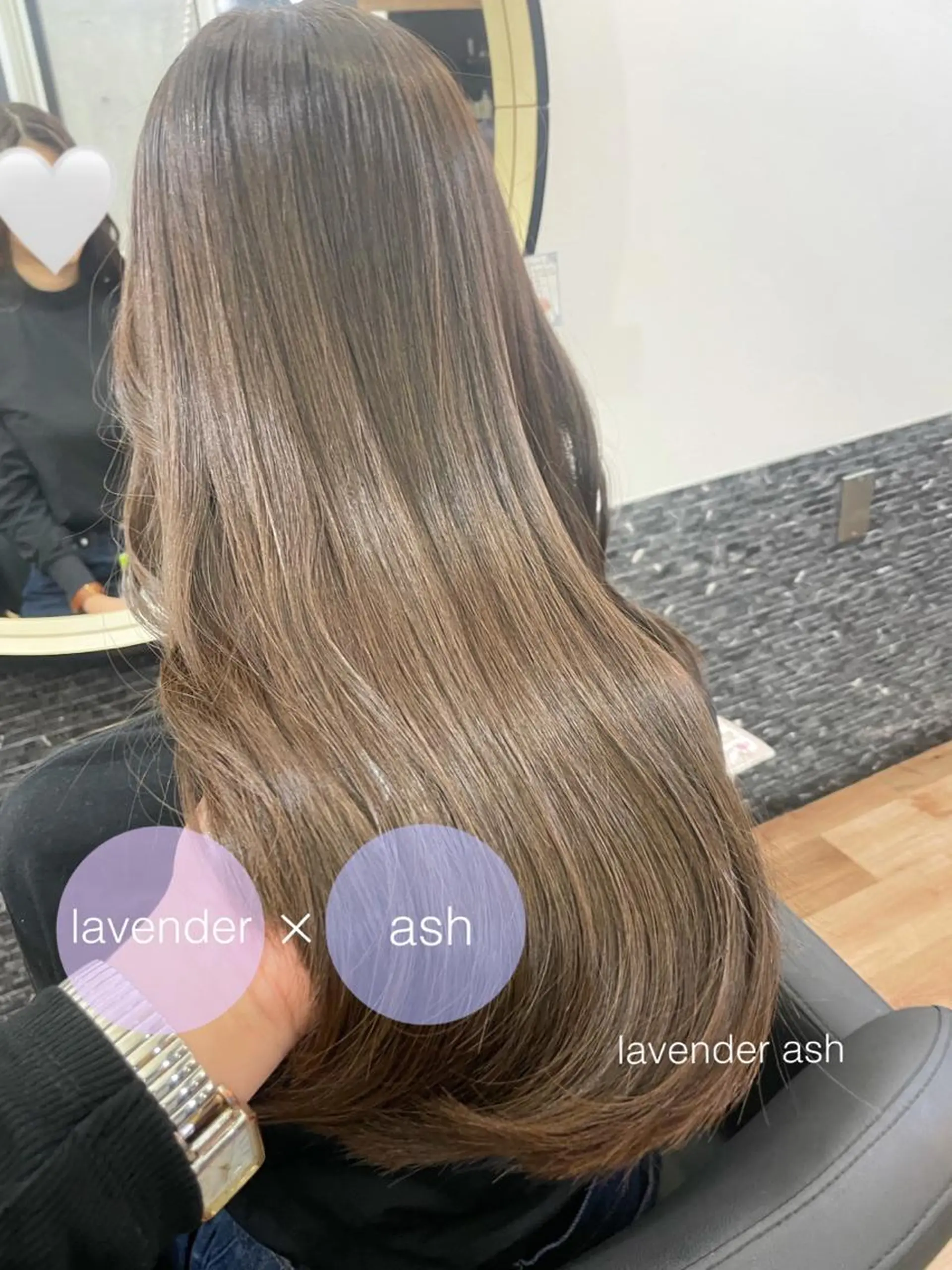 ロング カラー カット ヘアカラー トリートメント レイヤーカット、 大人可愛い 中村美羅のヘアスタイル