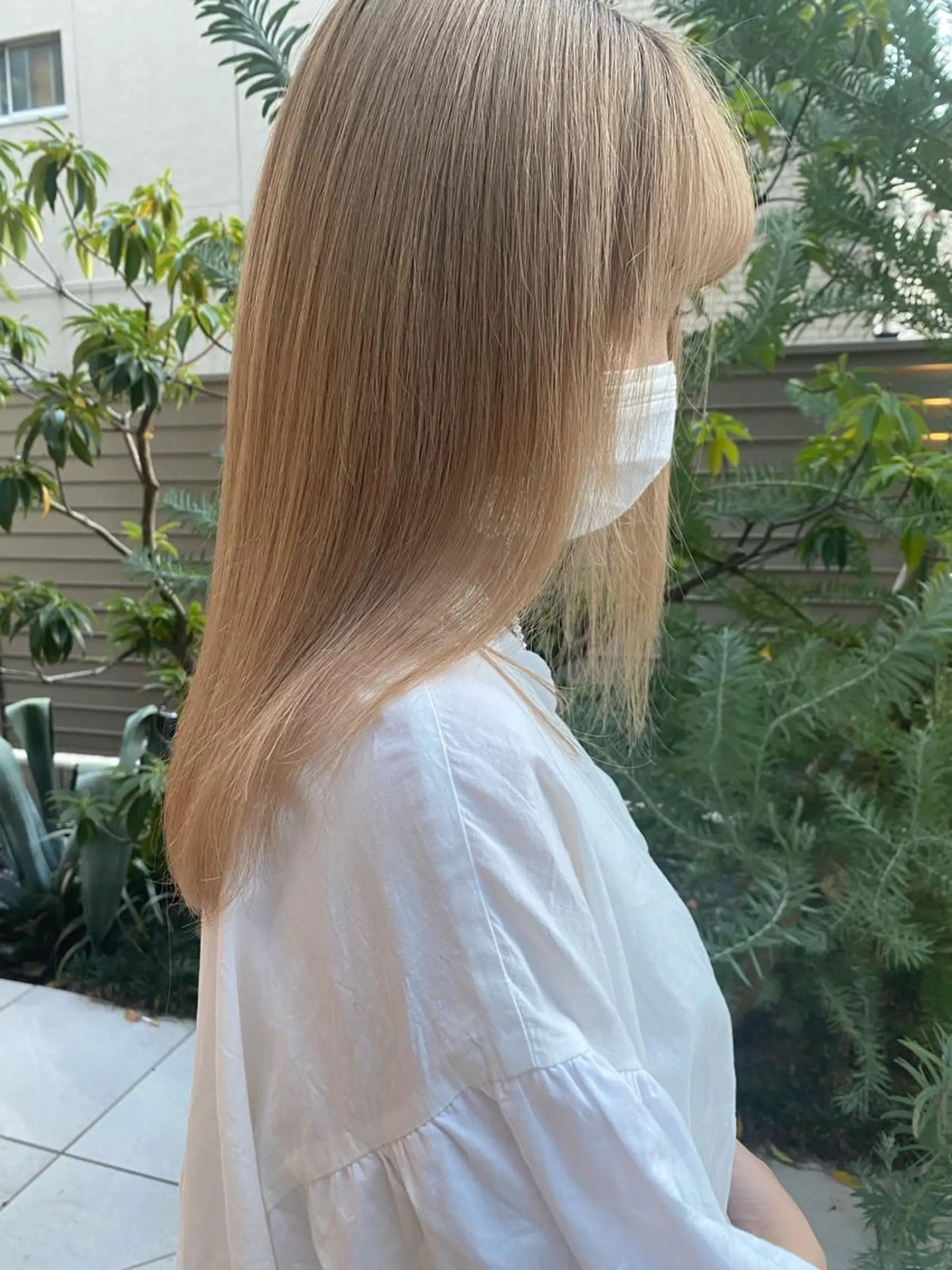 セミロング カラー 韓国×髪質改善カラー 💎hinaのヘアスタイル