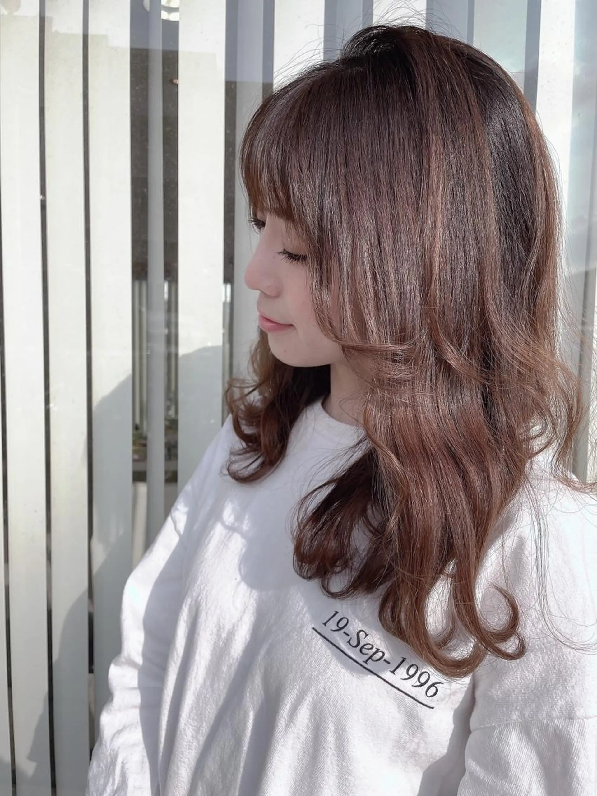 セミロング 小顔カット 池袋髪質改善 タニグチのヘアスタイル