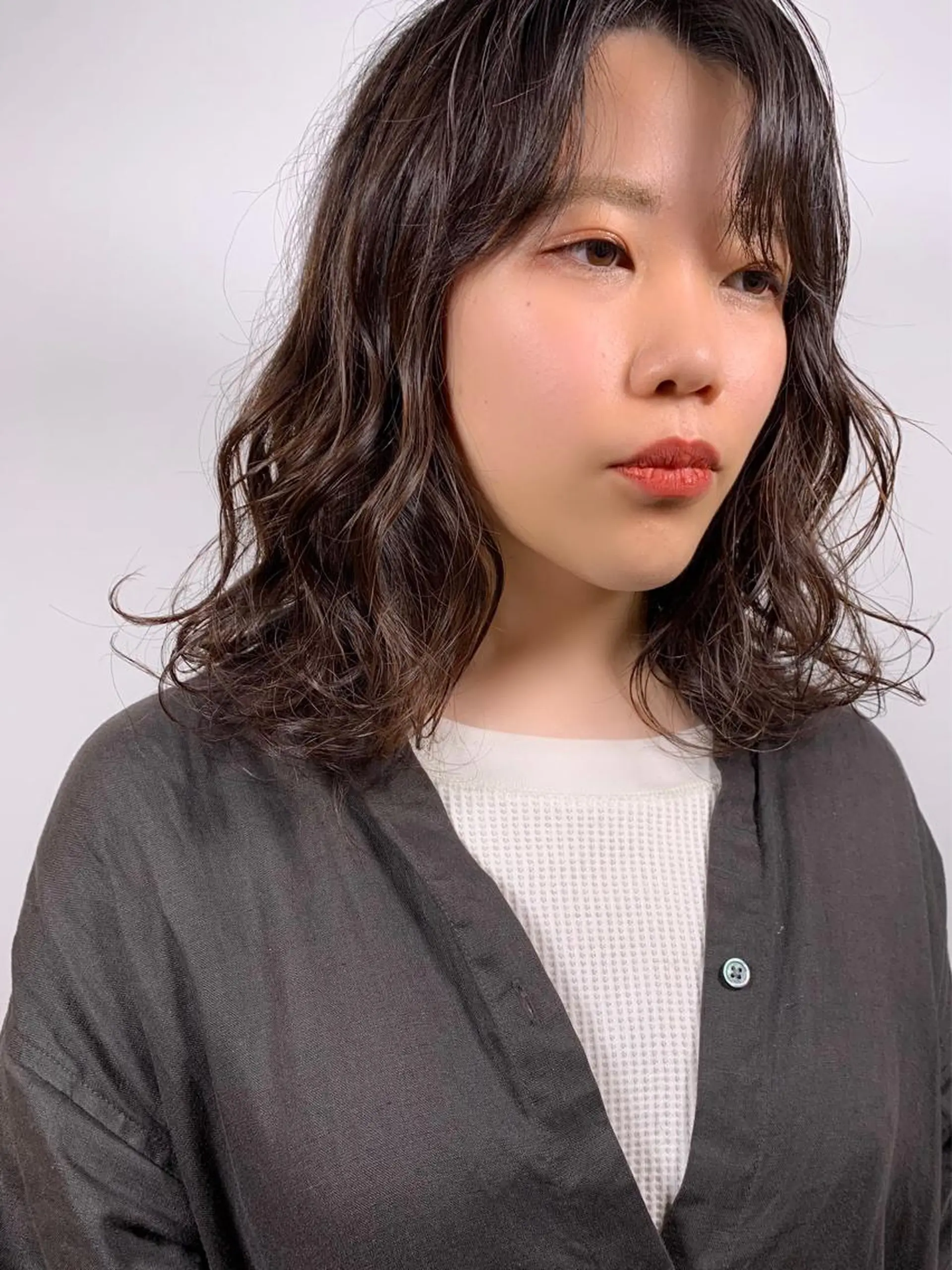 ミディアム カラー パーマ tension 【テンション】のヘアスタイル