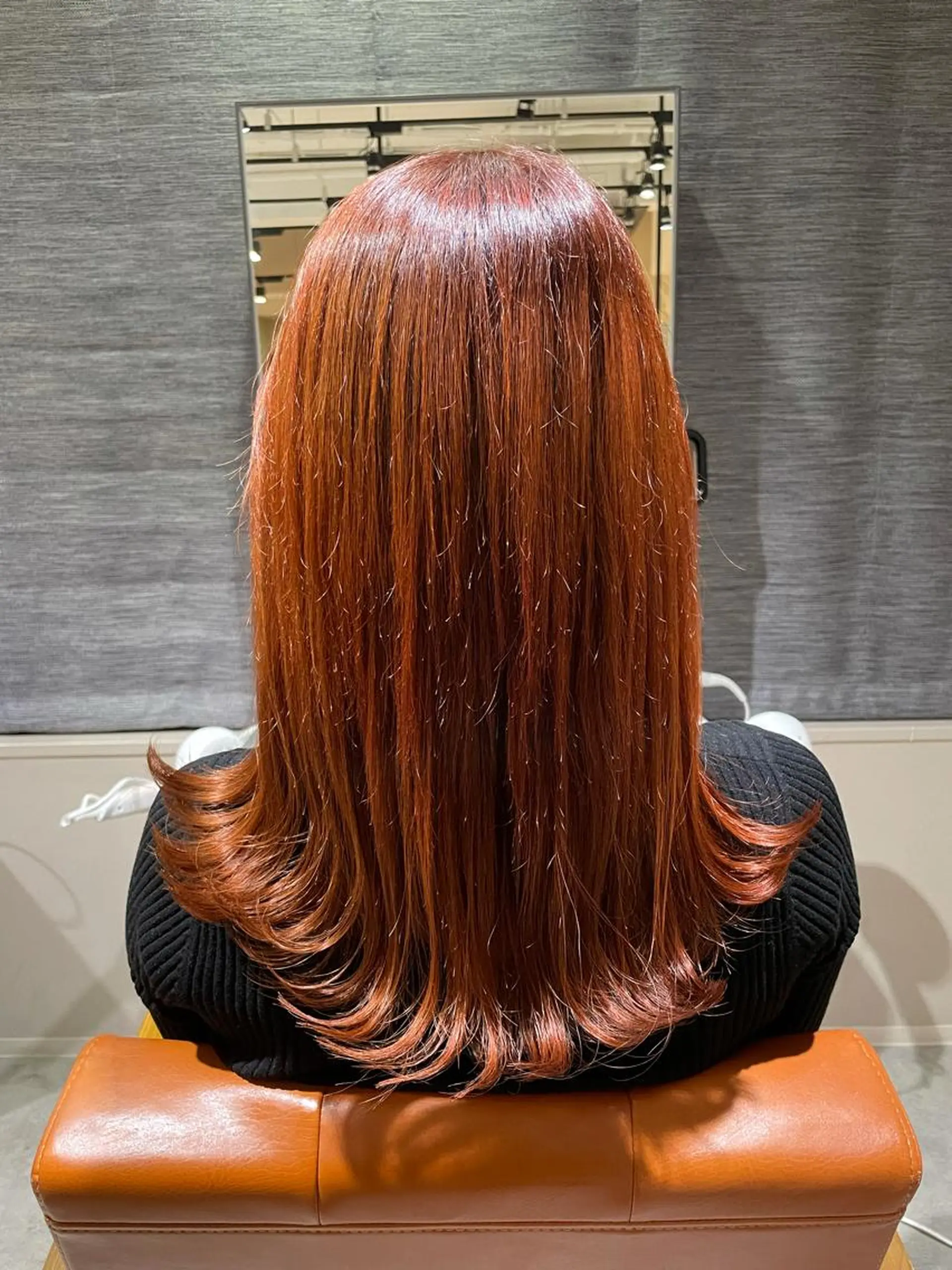 カラー オレンジ ヘアカラー メンズ特化⚜️ 藤原あずさのヘアスタイル