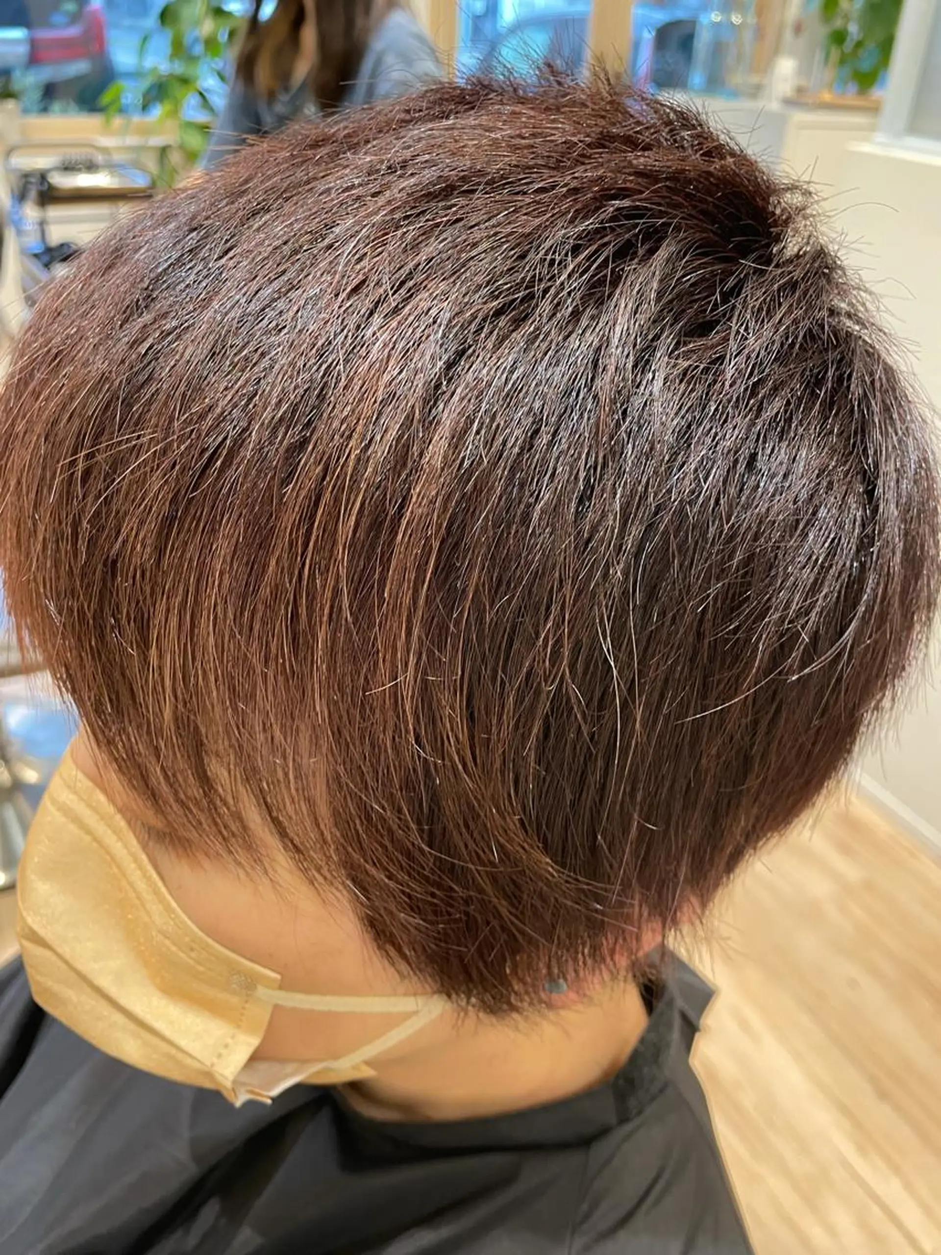 ショート カラー 白髪ぼかしハイライト 💫ミネ ヒロシのヘアスタイル