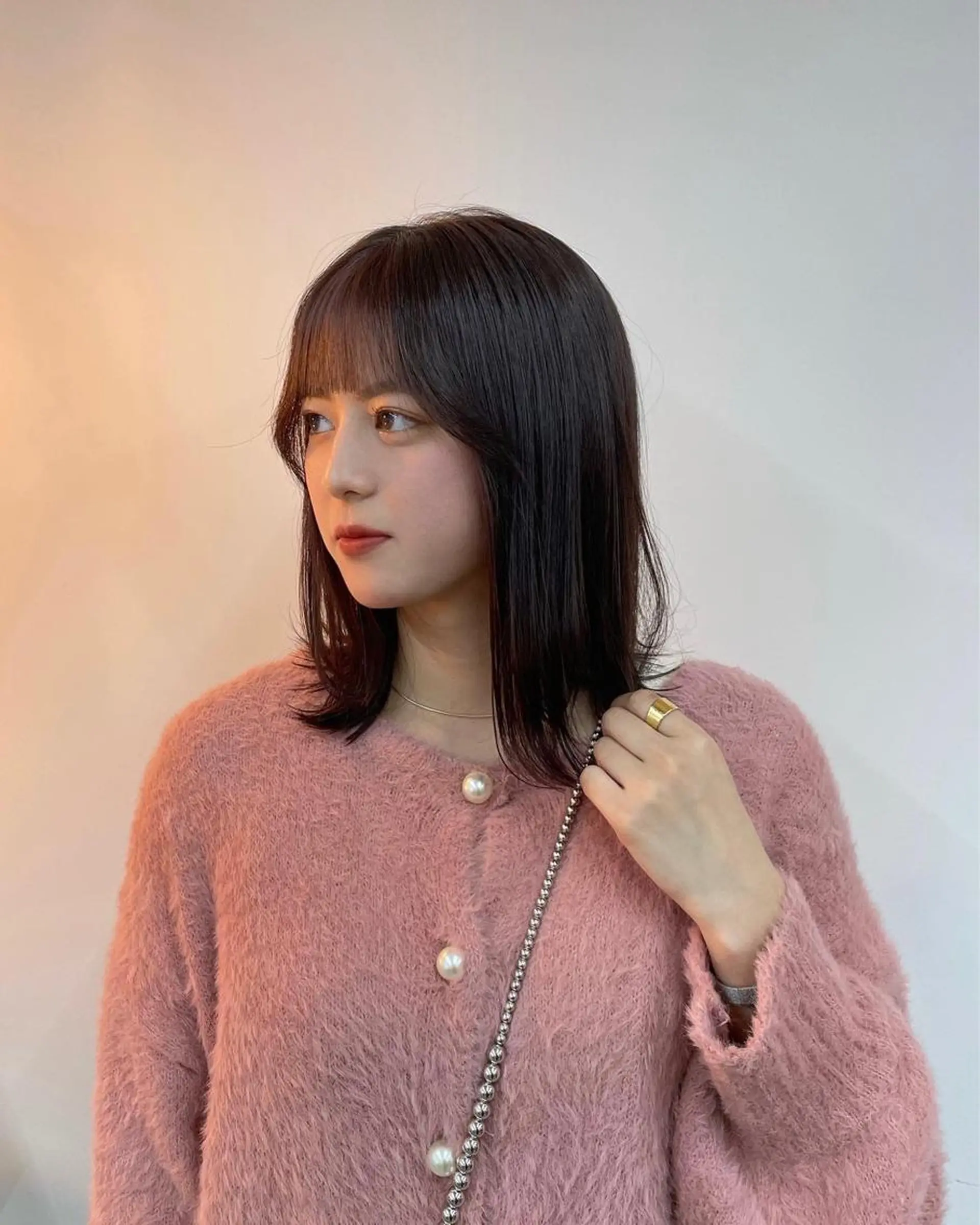 ミディアム カラー さかした ちなのヘアスタイル