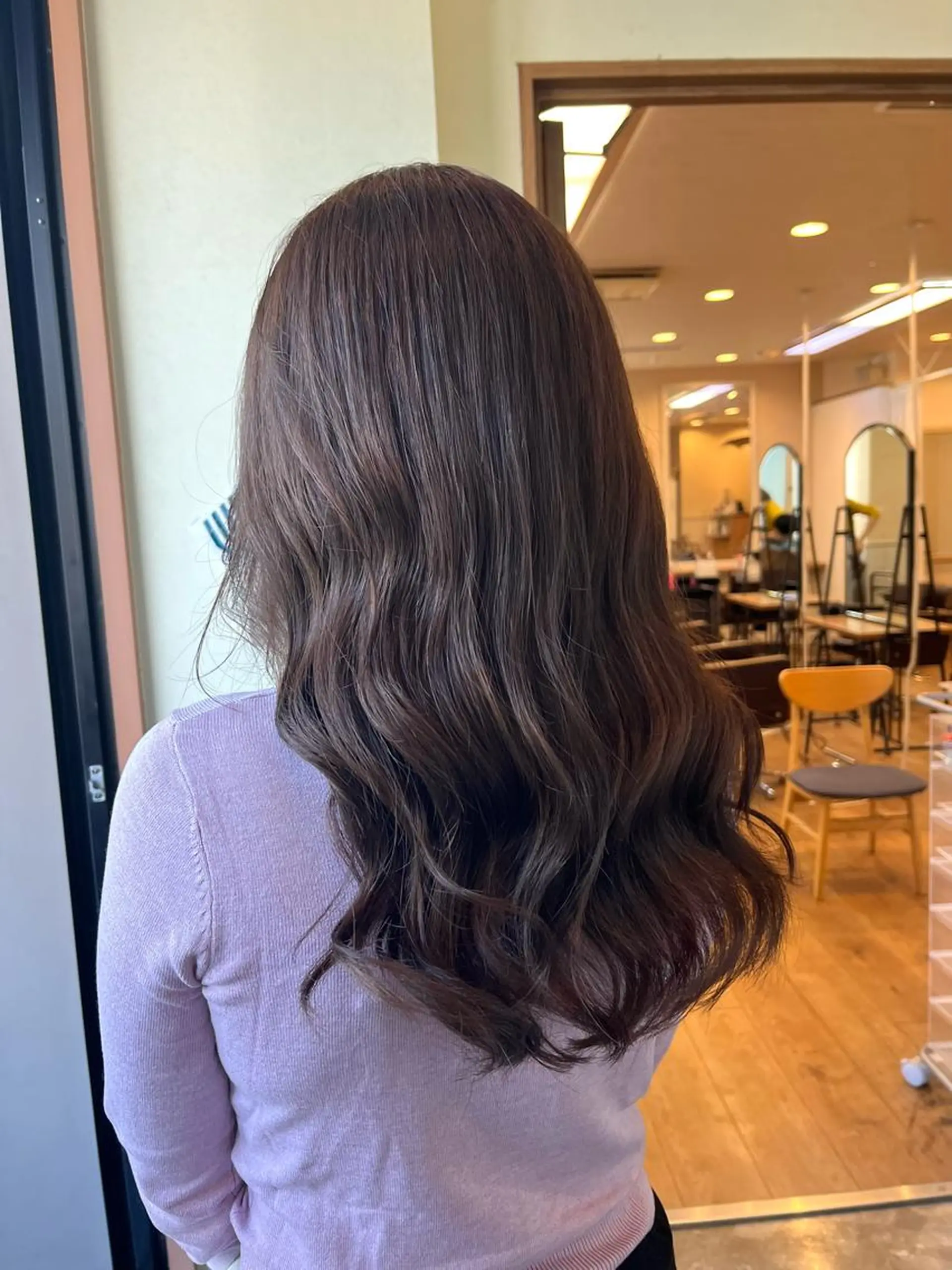 ロング カラー ベージュカラー カット ヘアカラー yuri🌼 NUMBER 天王寺のヘアスタイル