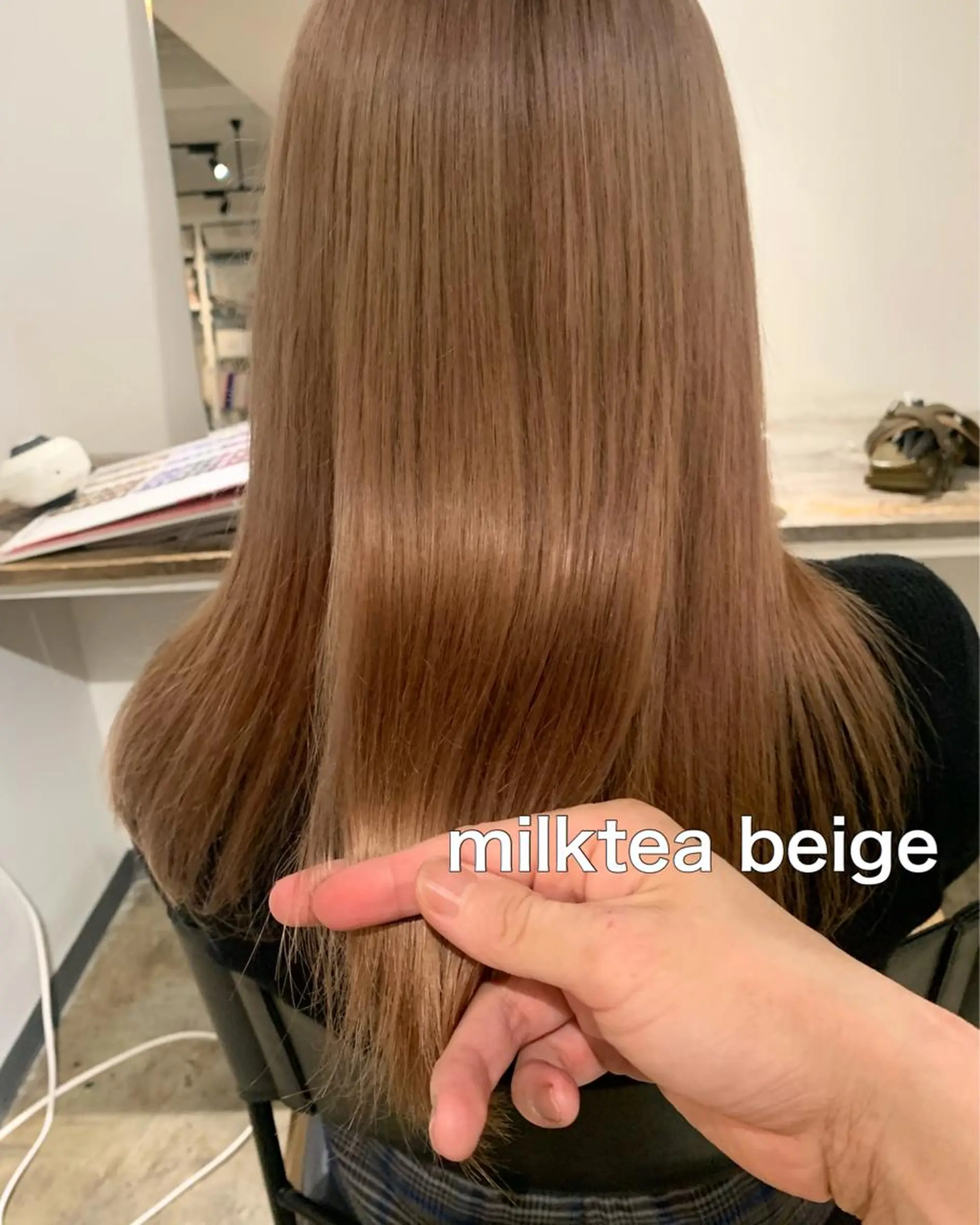 ミディアム カラー ✨艶ブリーチカラー ✨四ノ宮裕己のヘアスタイル