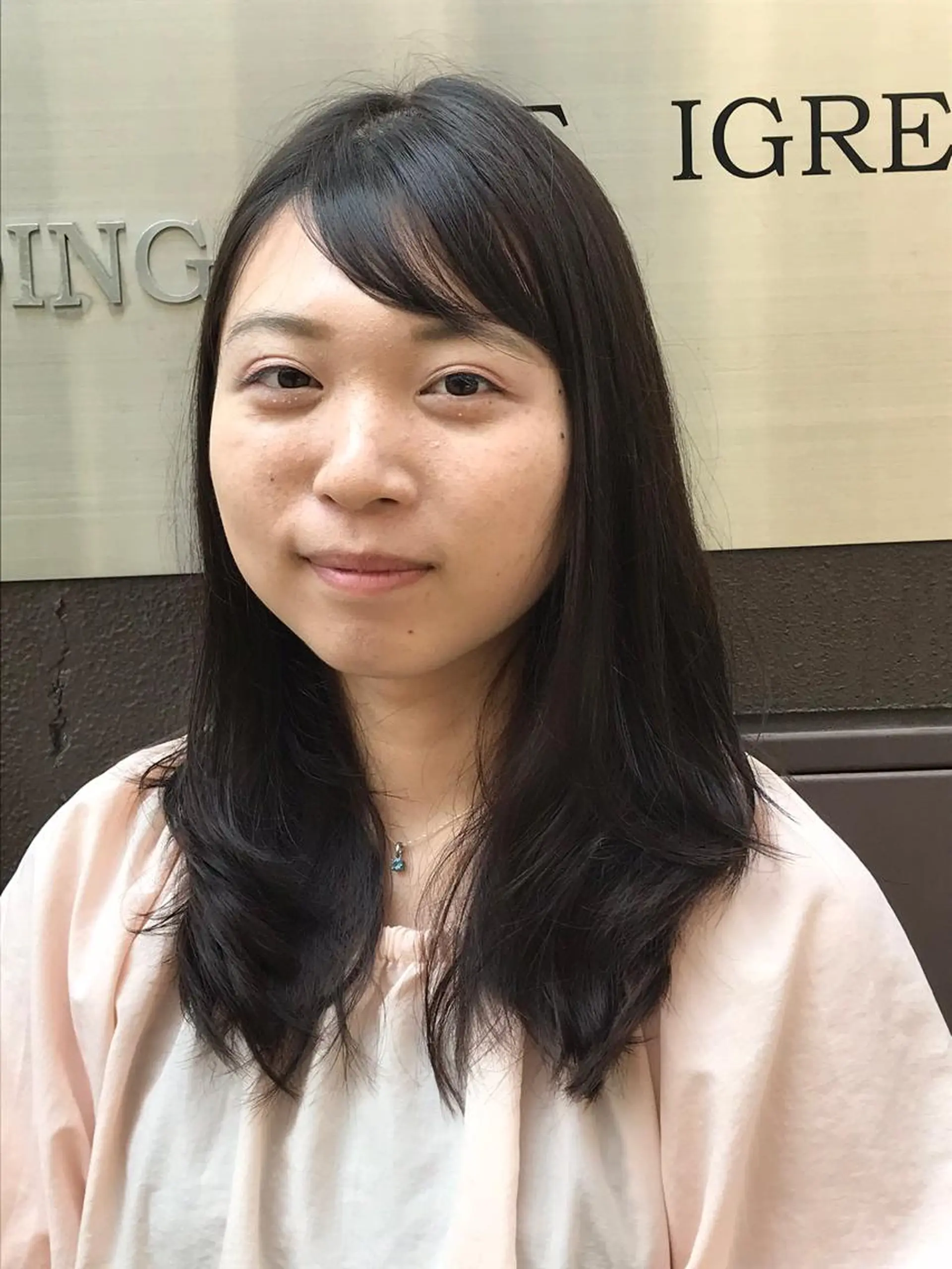 セミロング カラー ブラウンカラー レイヤーカット カット ヘアカラー トリートメント 高杉 駿のヘアスタイル