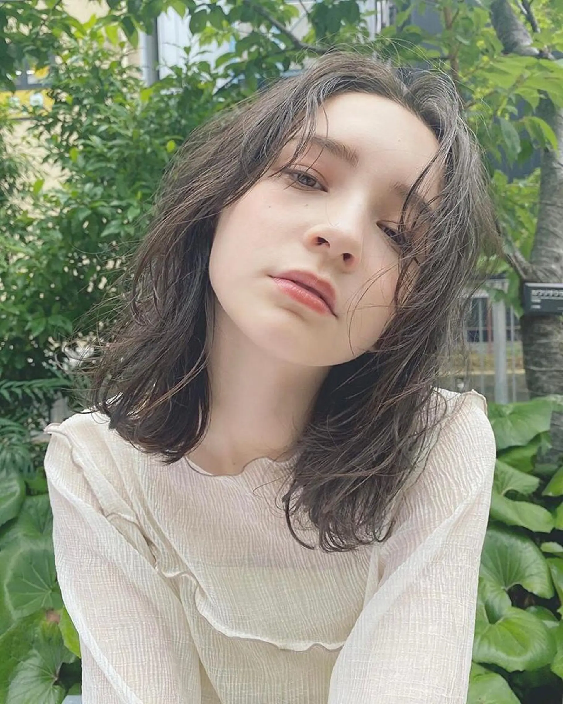 ミディアム カラー パーマ カット パーマ トリートメント 渋谷/韓国風 西原直樹のヘアスタイル