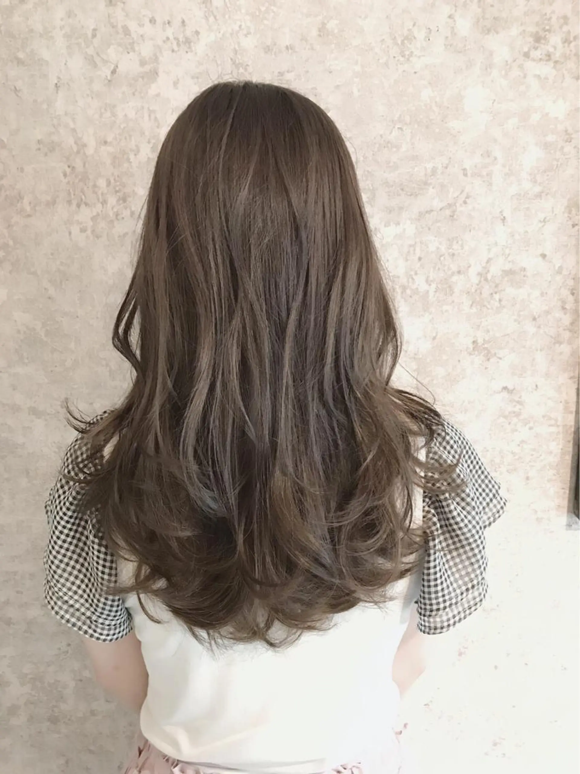 ロング カラー パーマ ヘアアレンジ ハイライトカラー オリーブカラー ハイライト 髪質改善 小顔カット mihoko/ ニュアンスパーマのヘアスタイル