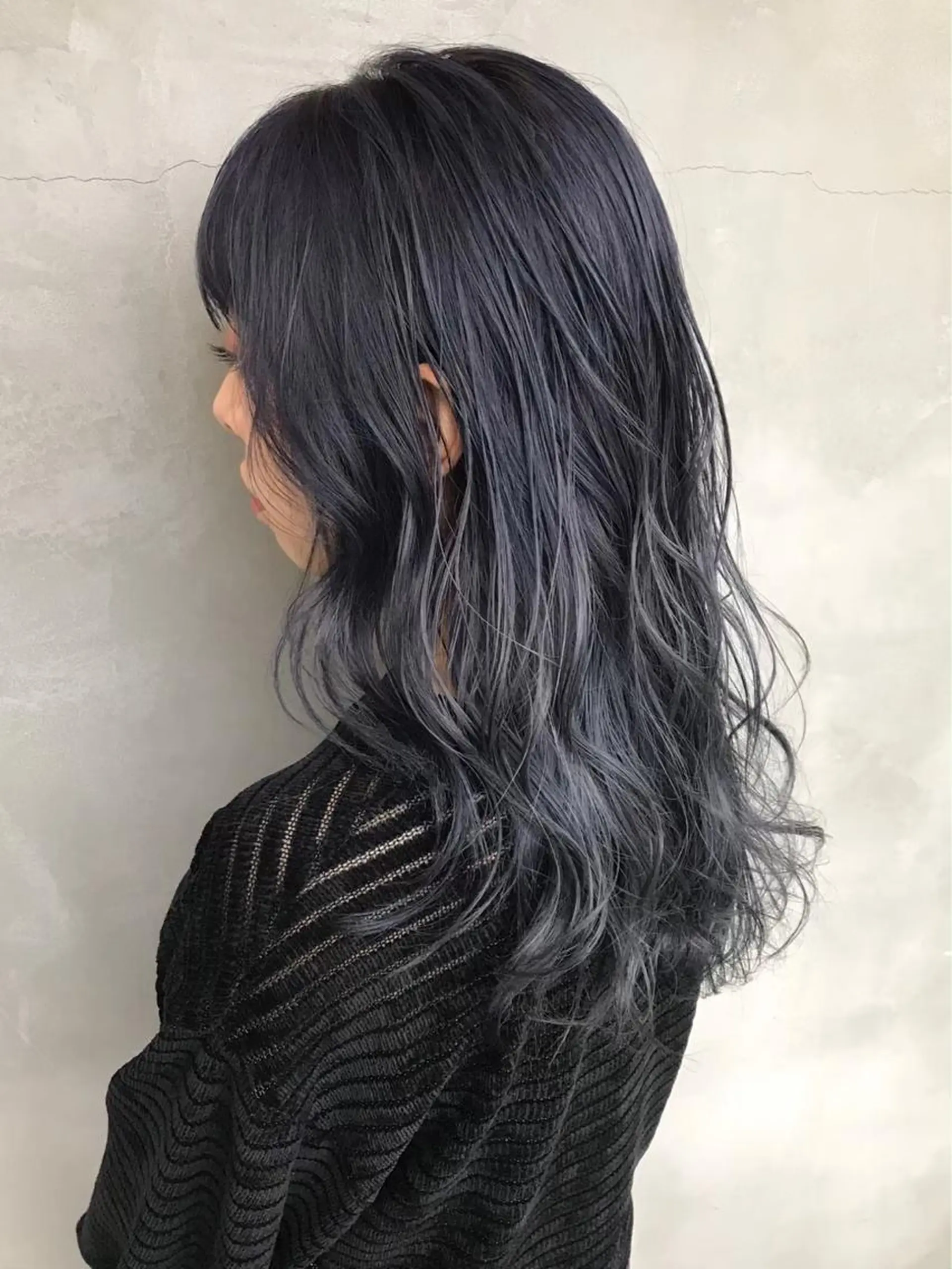 セミロング カラー ラベンダーカラー ラベンダーグレー ブリーチダブルカラー 【koide】のヘアスタイル