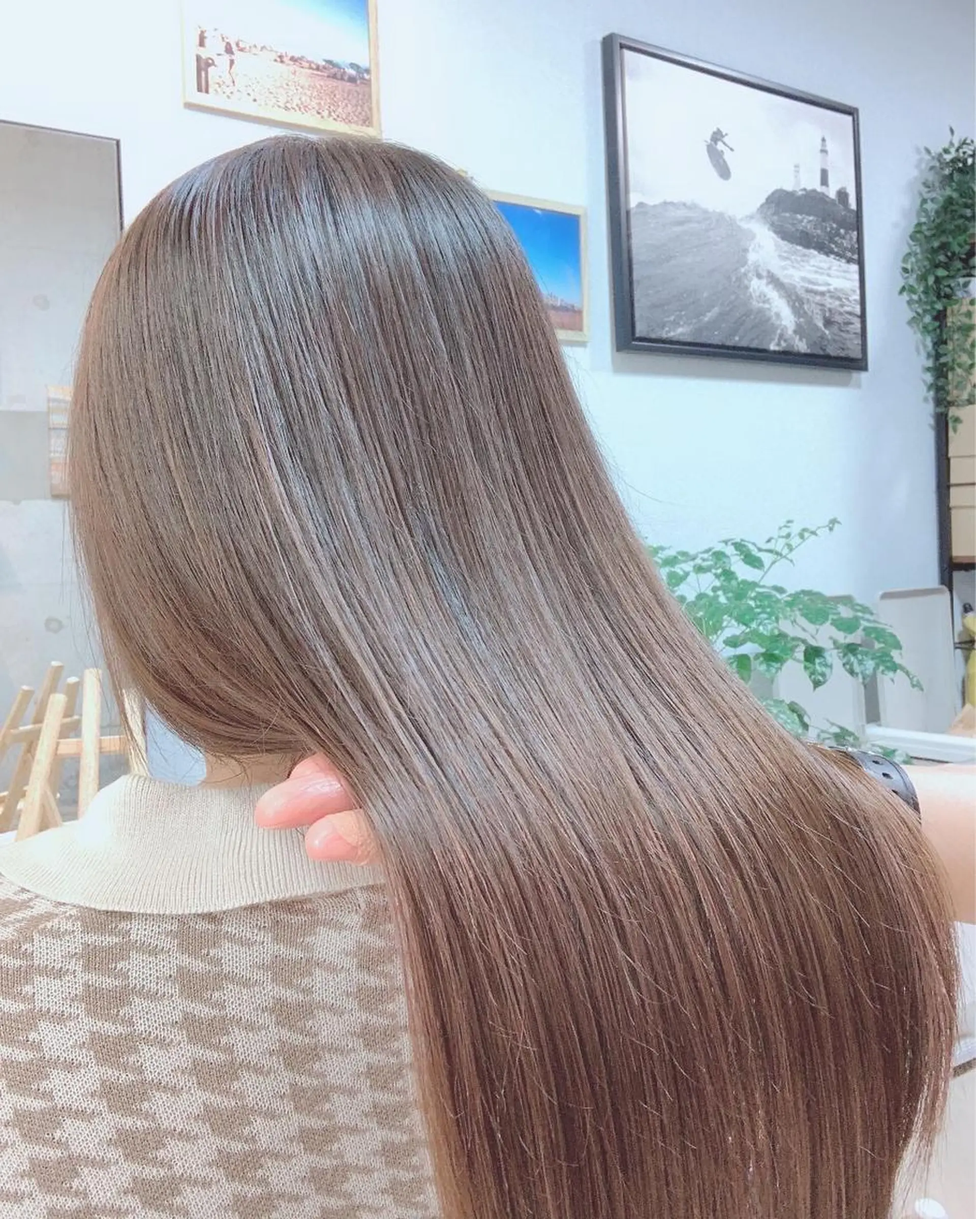 ロング パーマ くせ毛 髪質改善 縮毛矯正 トリートメント ストレートパーマ カット 縮毛矯正 トリートメント Beach private salon所属・Beach 代表 KENTAのヘアスタイル