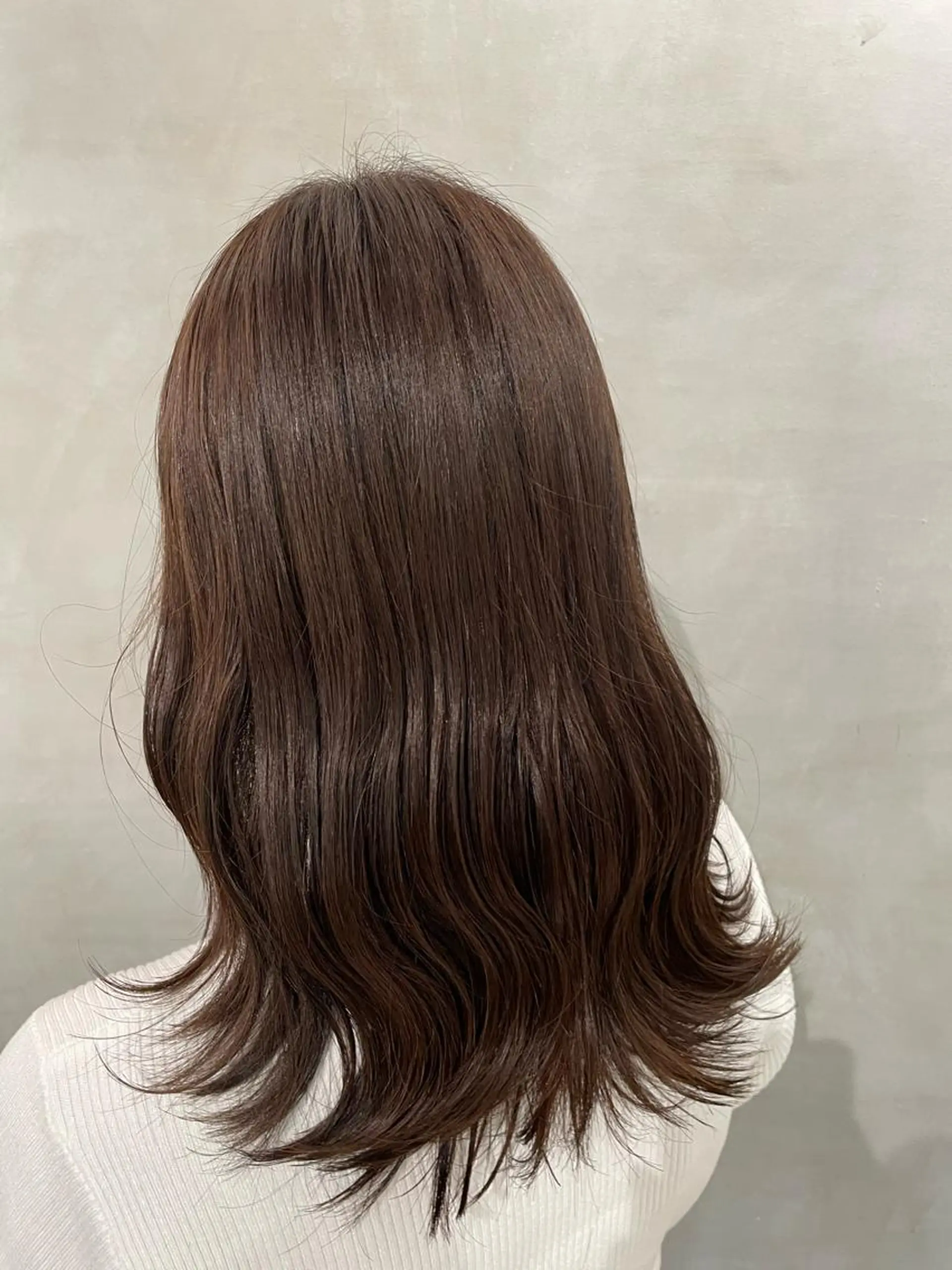 セミロング ヘアカラー トリートメント メンズ縮毛矯正 ブリーチカラー/まやのヘアスタイル