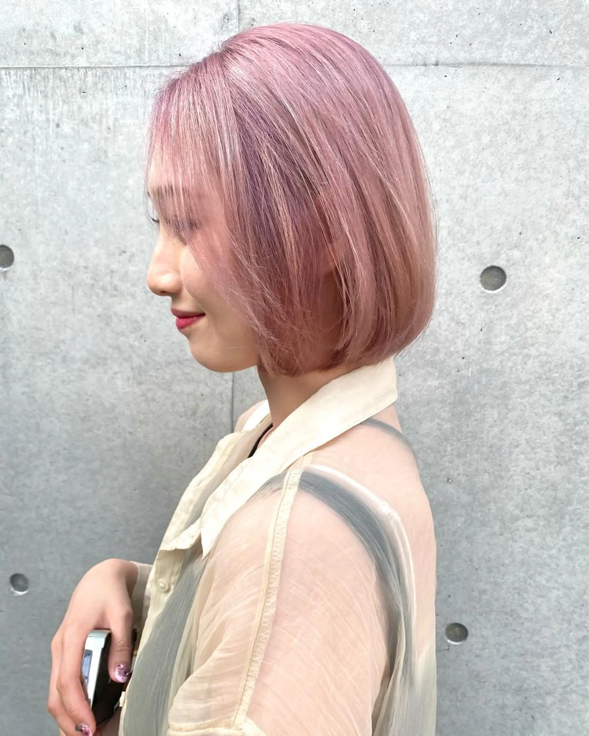 ショート カラー カット ヘアカラー レイヤー/柔色 カラー/SAkiのヘアスタイル