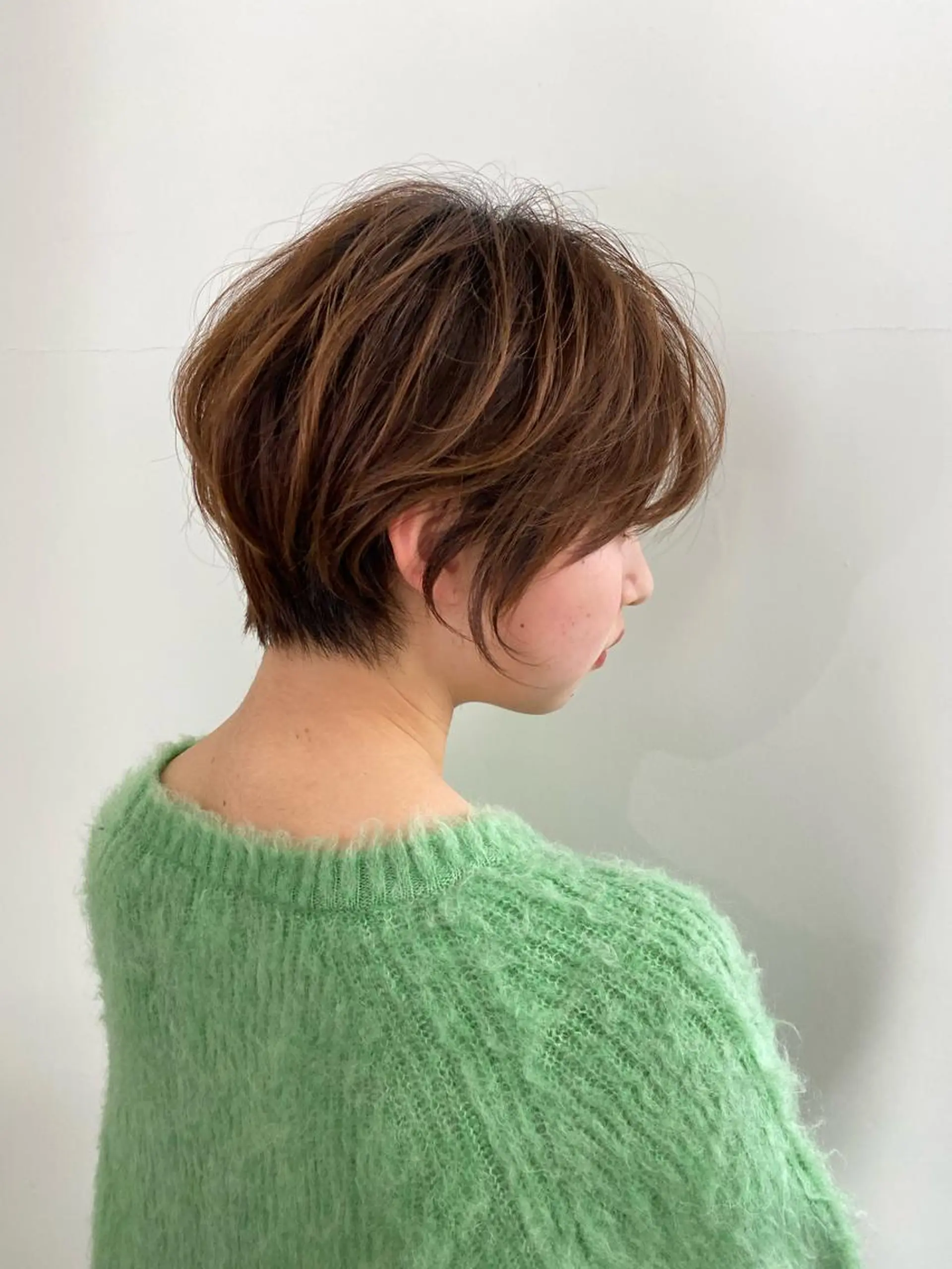 ショート 京都レイヤーカット/ 縮毛矯正/羽柴りくのヘアスタイル